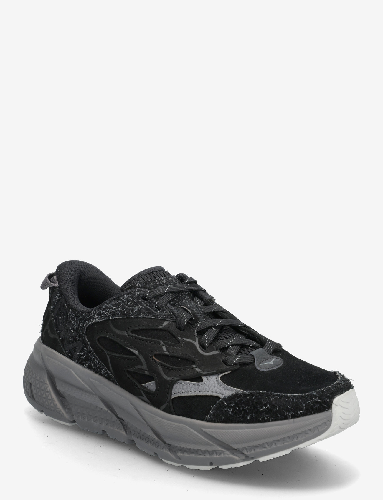 HOKA - Clifton L Suede TP - låga sneakers - bckst-black / satellite grey - 0