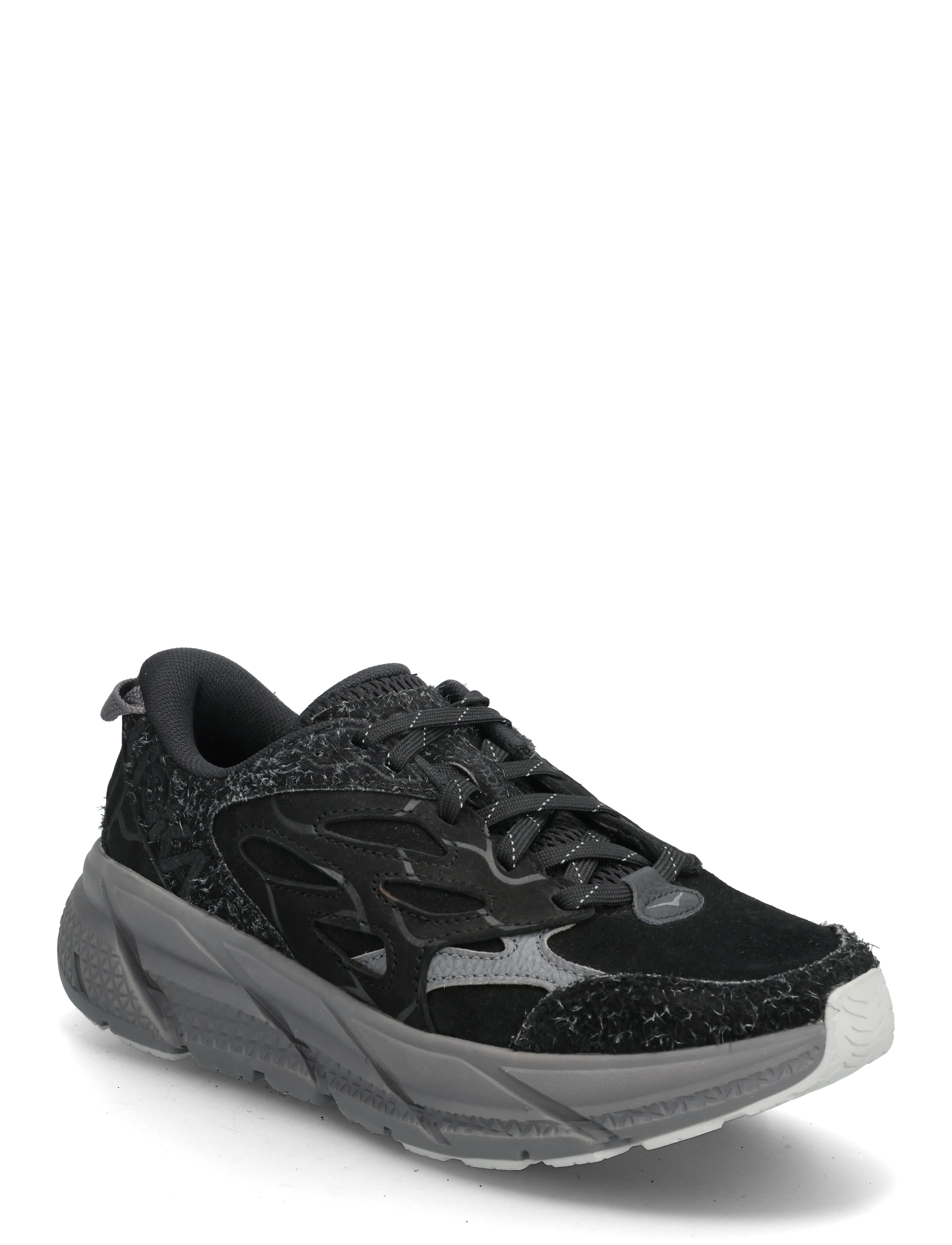 HOKA - Clifton L Suede TP - laag sneakers - bckst-black / satellite grey - 0