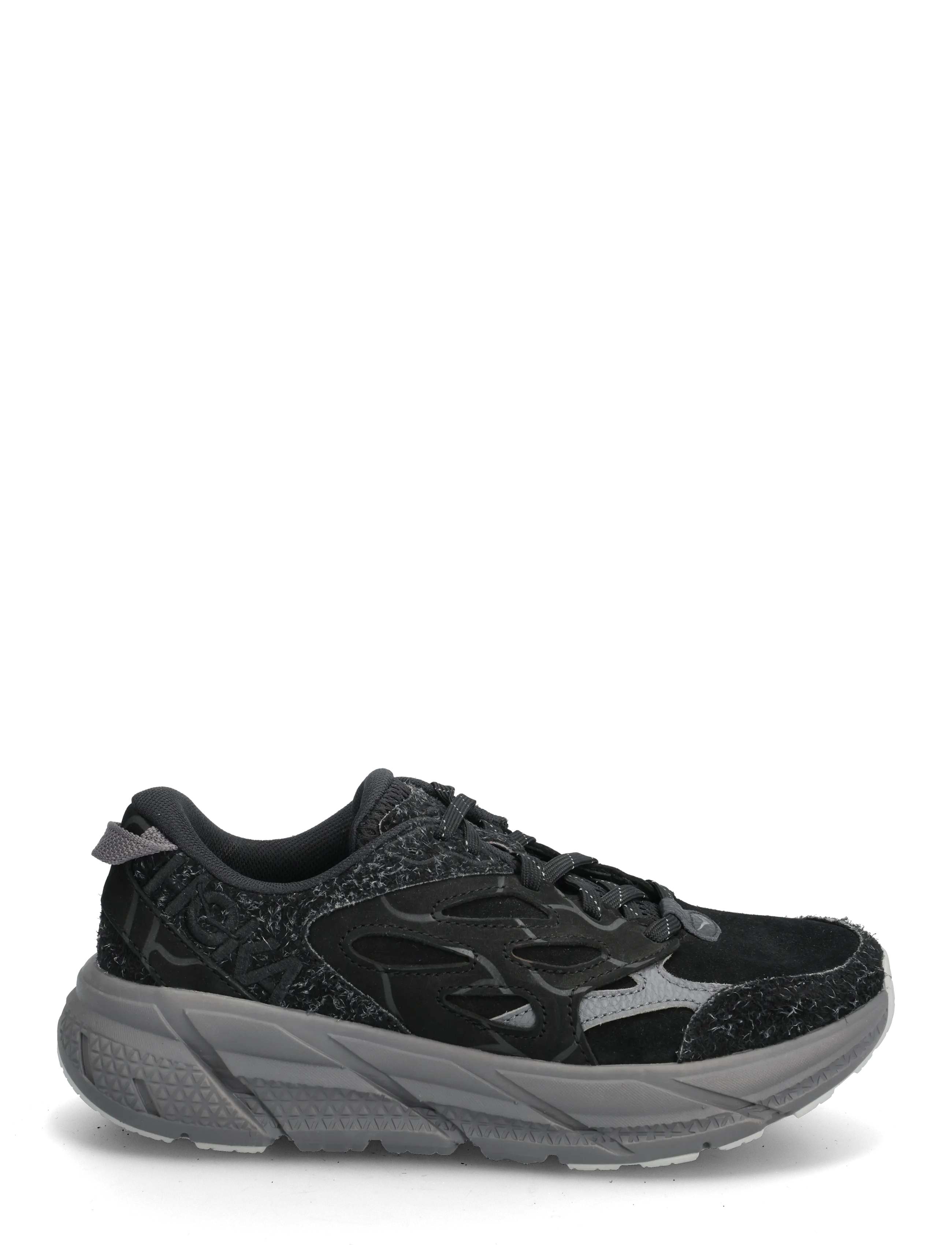 HOKA - Clifton L Suede TP - laag sneakers - bckst-black / satellite grey - 1