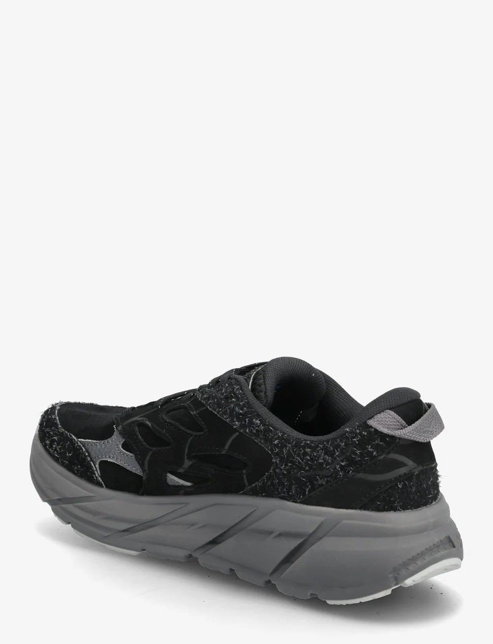 HOKA - Clifton L Suede TP - low tops - bckst-black / satellite grey - 2