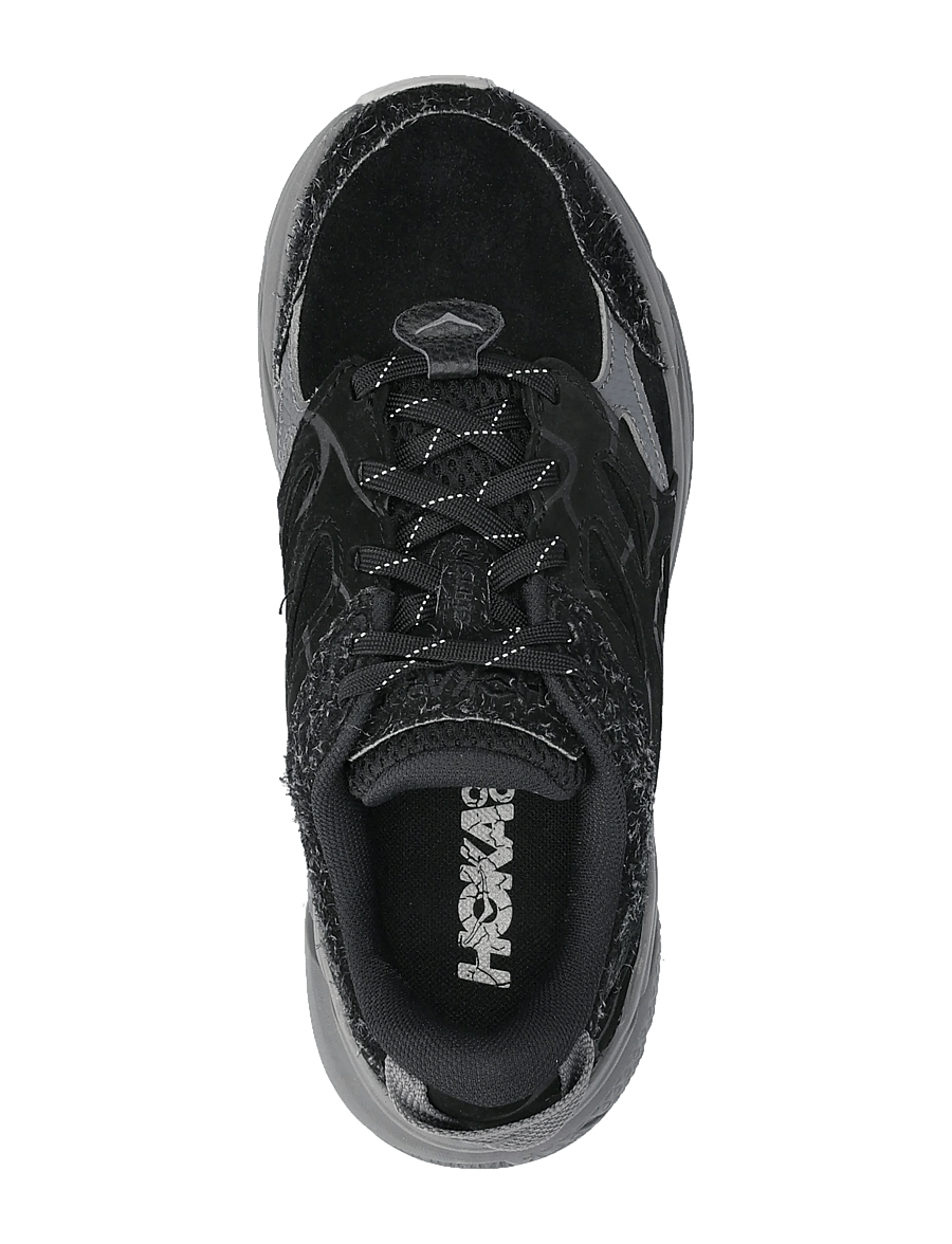 HOKA - Clifton L Suede TP - laag sneakers - bckst-black / satellite grey - 3