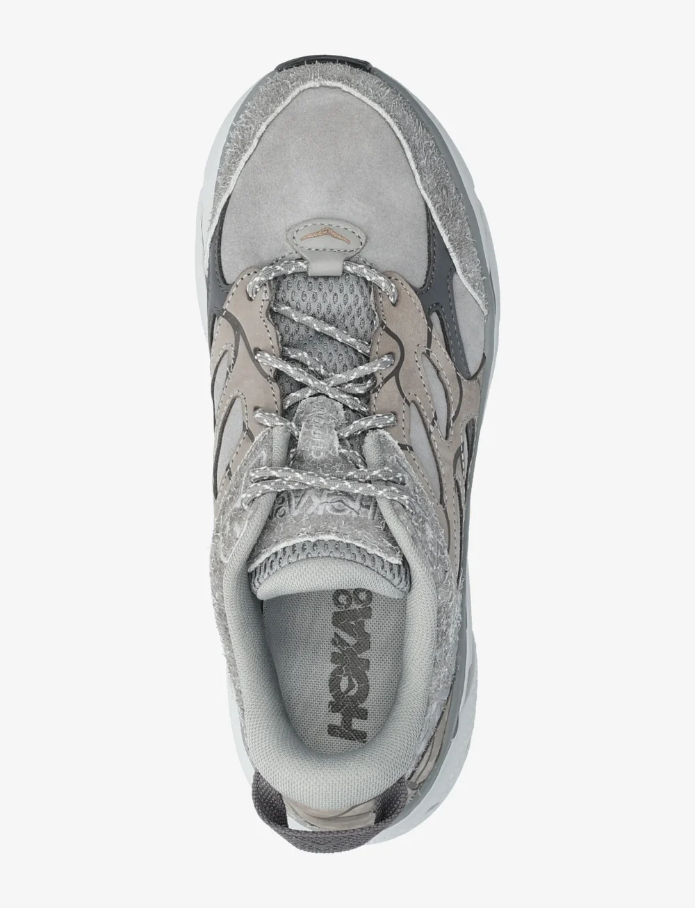 HOKA - Clifton L Suede TP - lave sneakers - gtl-galactic grey / satellite grey - 3