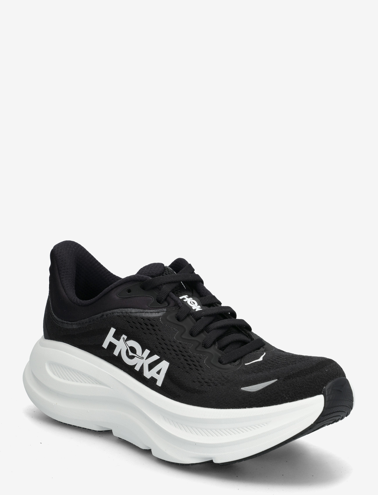 HOKA - W BONDI 9 - löparskor - black / white - 0