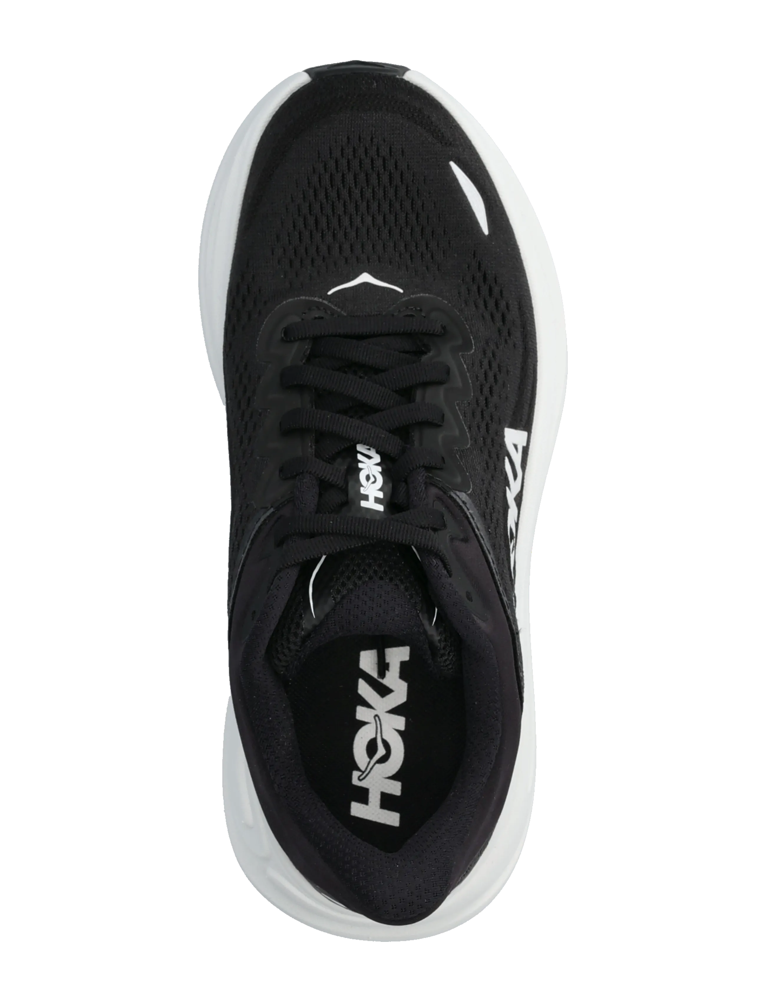 HOKA - W BONDI 9 - løbesko - black / white - 3