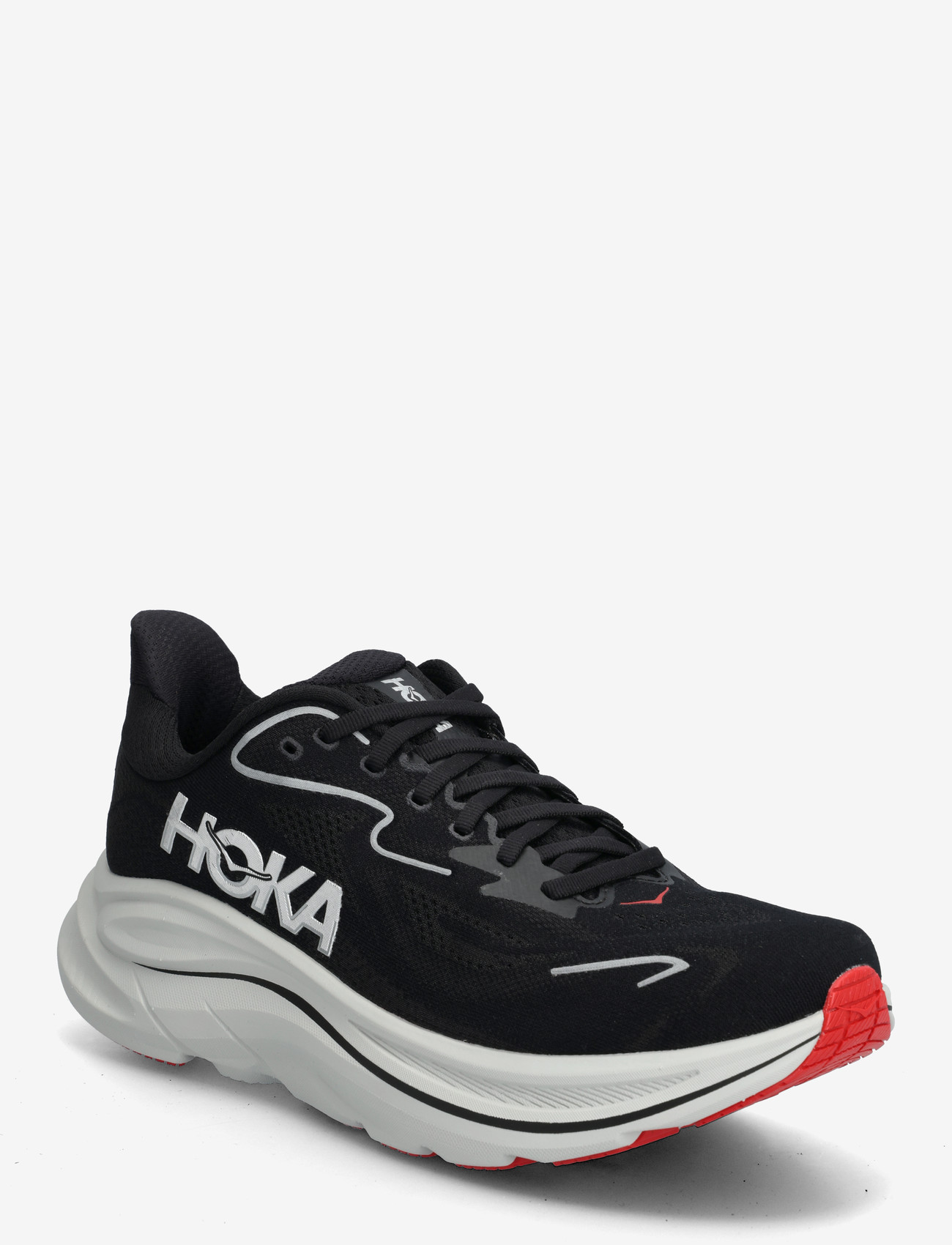 HOKA - M CLIFTON 10 - løbesko - black / silver - 0