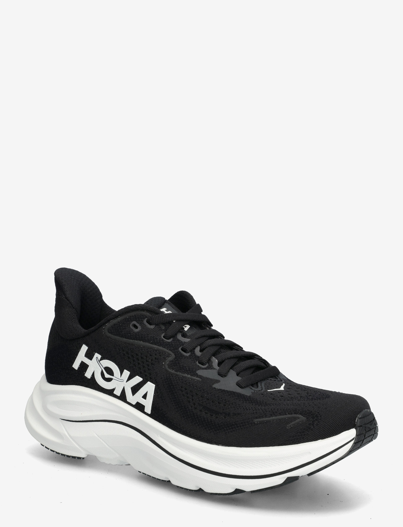 HOKA - W CLIFTON 10 - buty do biegania - black / white - 0