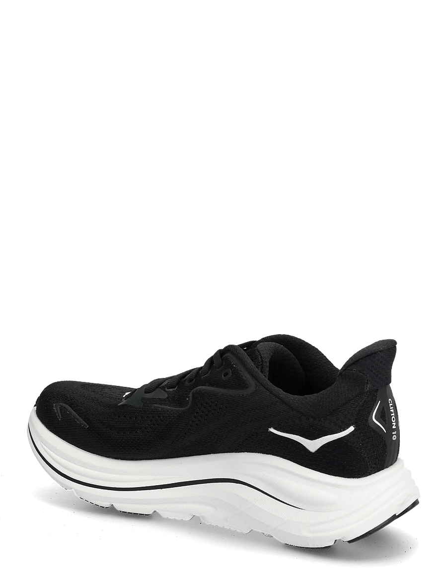 HOKA - W CLIFTON 10 - laufschuhe - black / white - 2