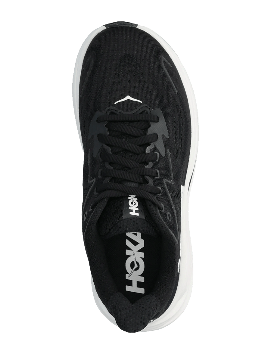 HOKA - W CLIFTON 10 - laufschuhe - black / white - 3