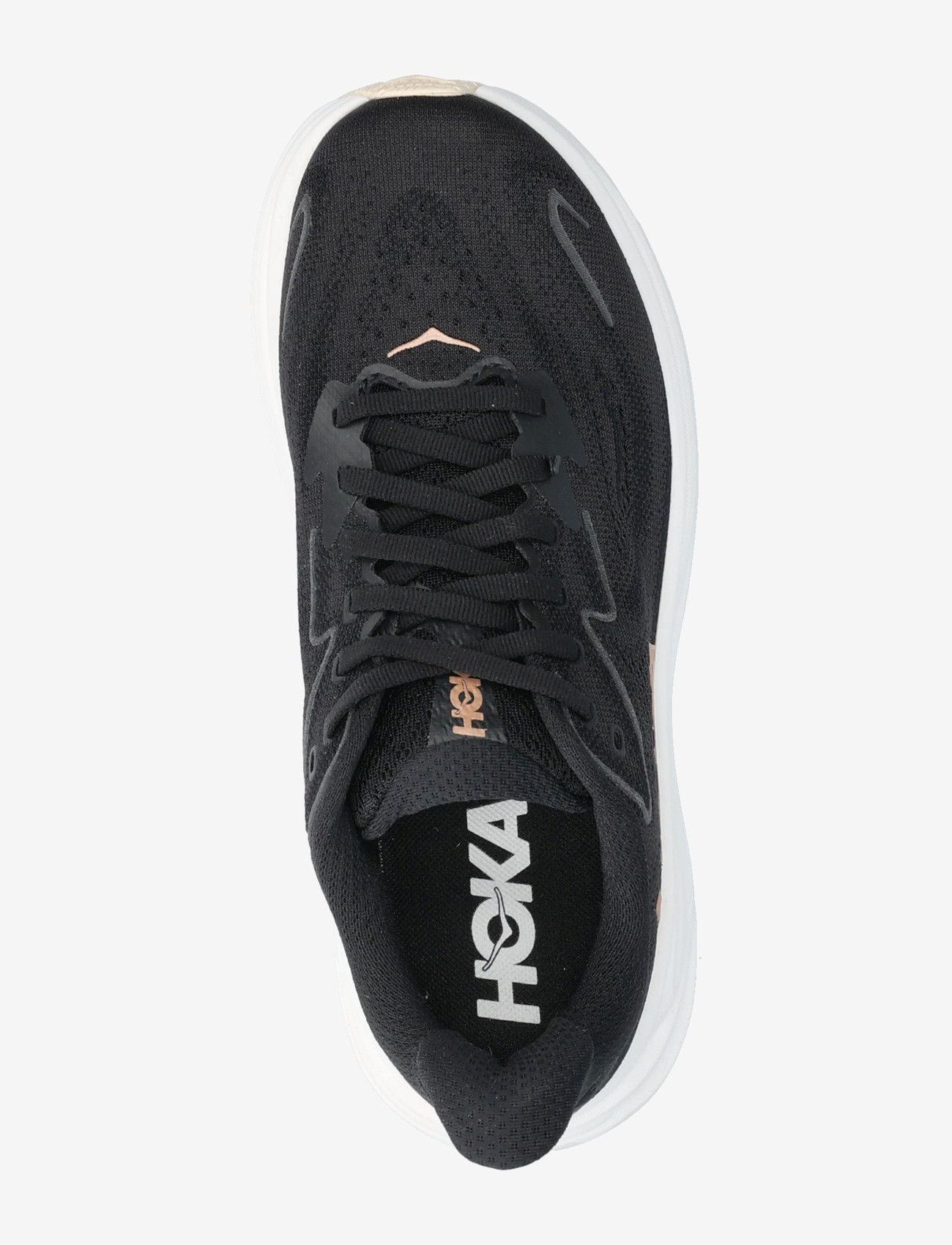 HOKA - W CLIFTON 10 - løbesko - brgl-black / rose gold - 3