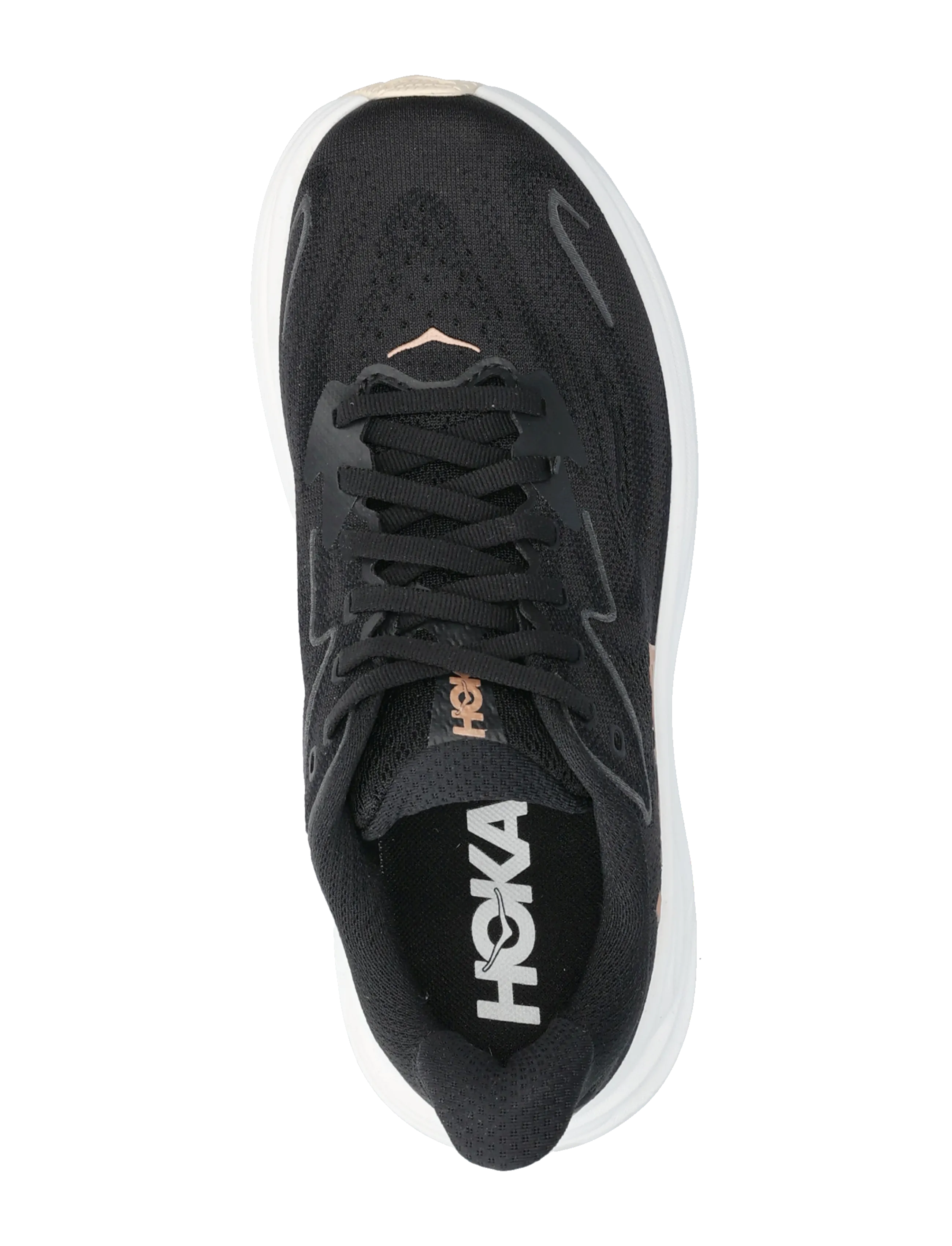 HOKA - W CLIFTON 10 - løbesko - brgl-black / rose gold - 3