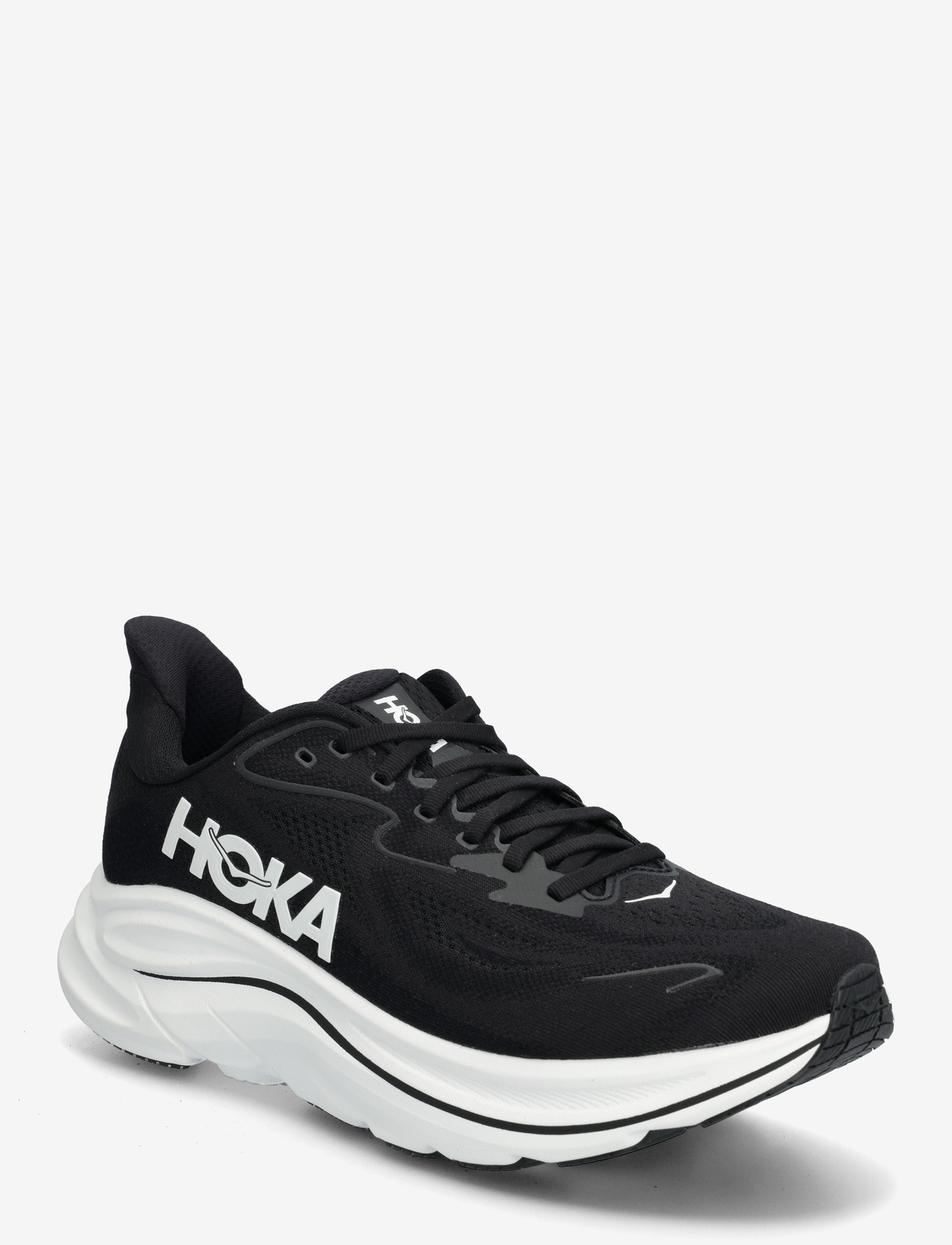HOKA - M CLIFTON 10 WIDE - jooksujalatsid - black / white - 0