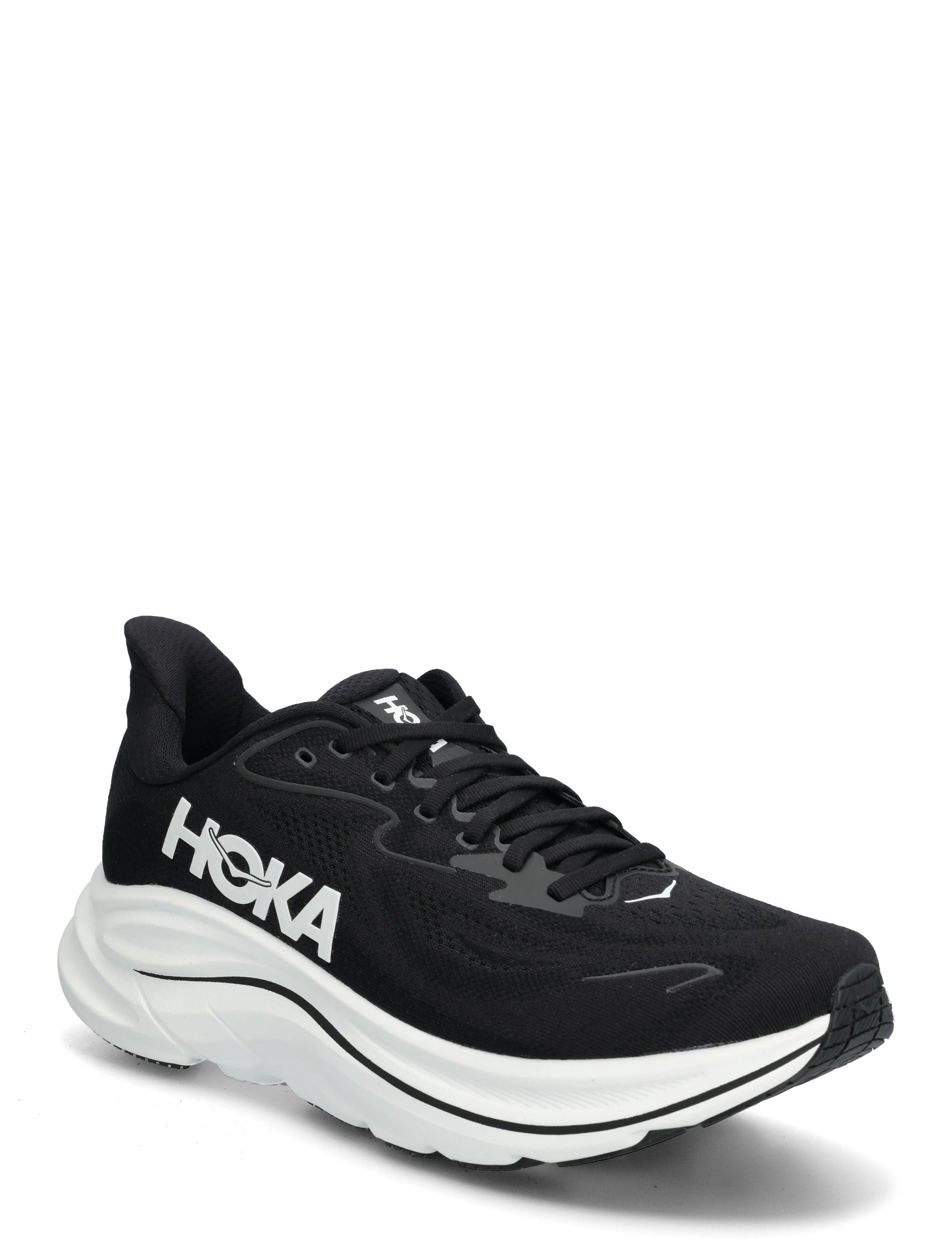 HOKA M CLIFTON 10 WIDE - Sko - BLACK / WHITE / black