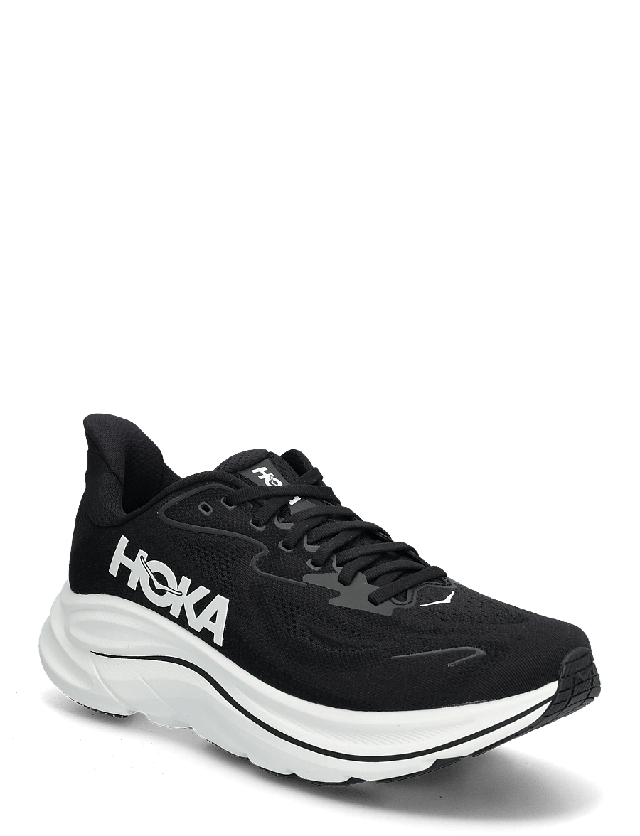 HOKA - M CLIFTON 10 WIDE - jooksujalatsid - black / white - 0