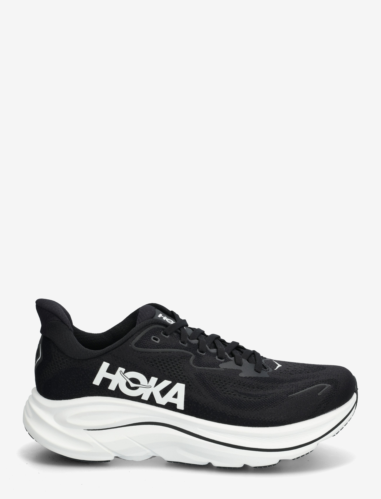 HOKA - M CLIFTON 10 WIDE - jooksujalatsid - black / white - 1