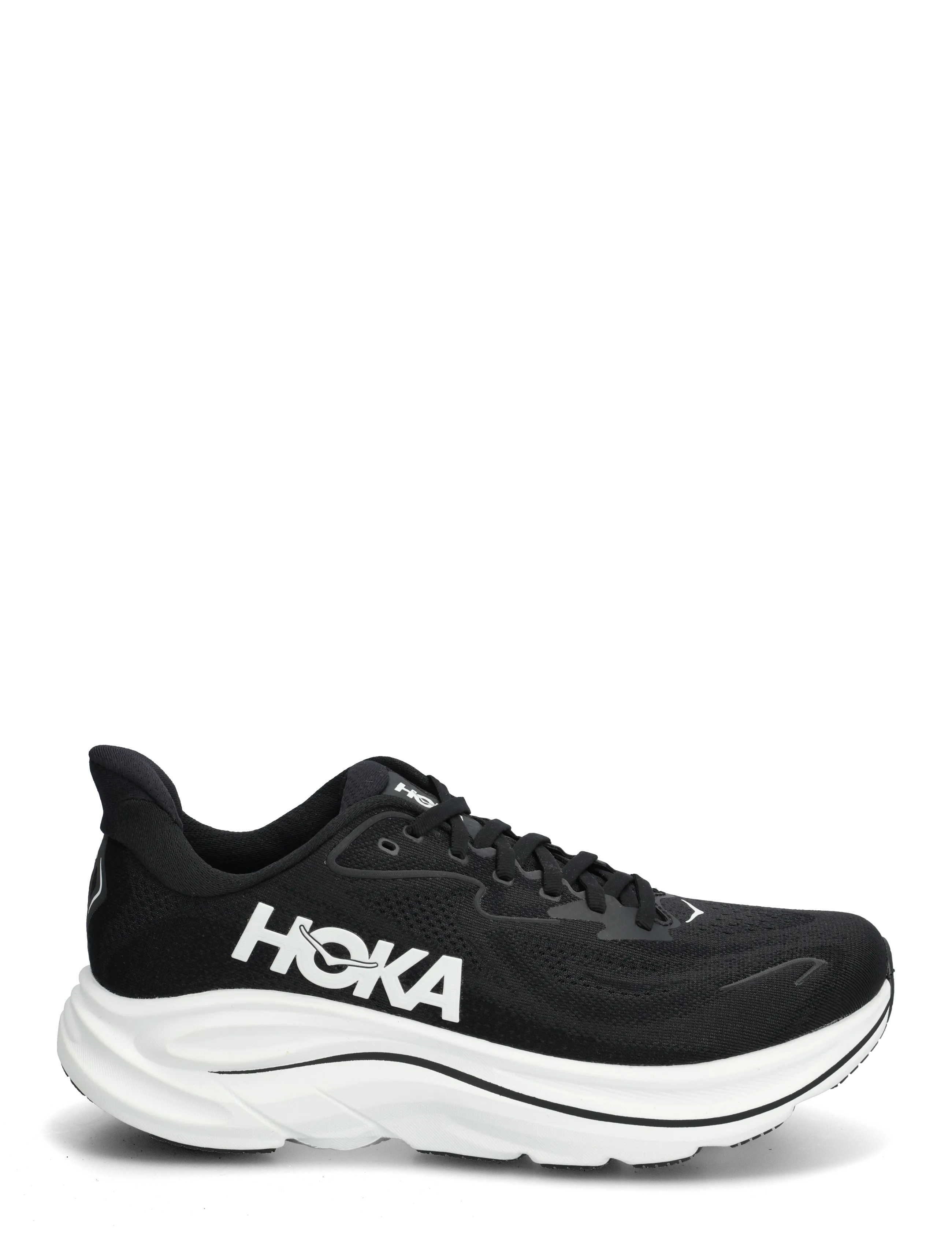 HOKA - M CLIFTON 10 WIDE - jooksujalatsid - black / white - 1