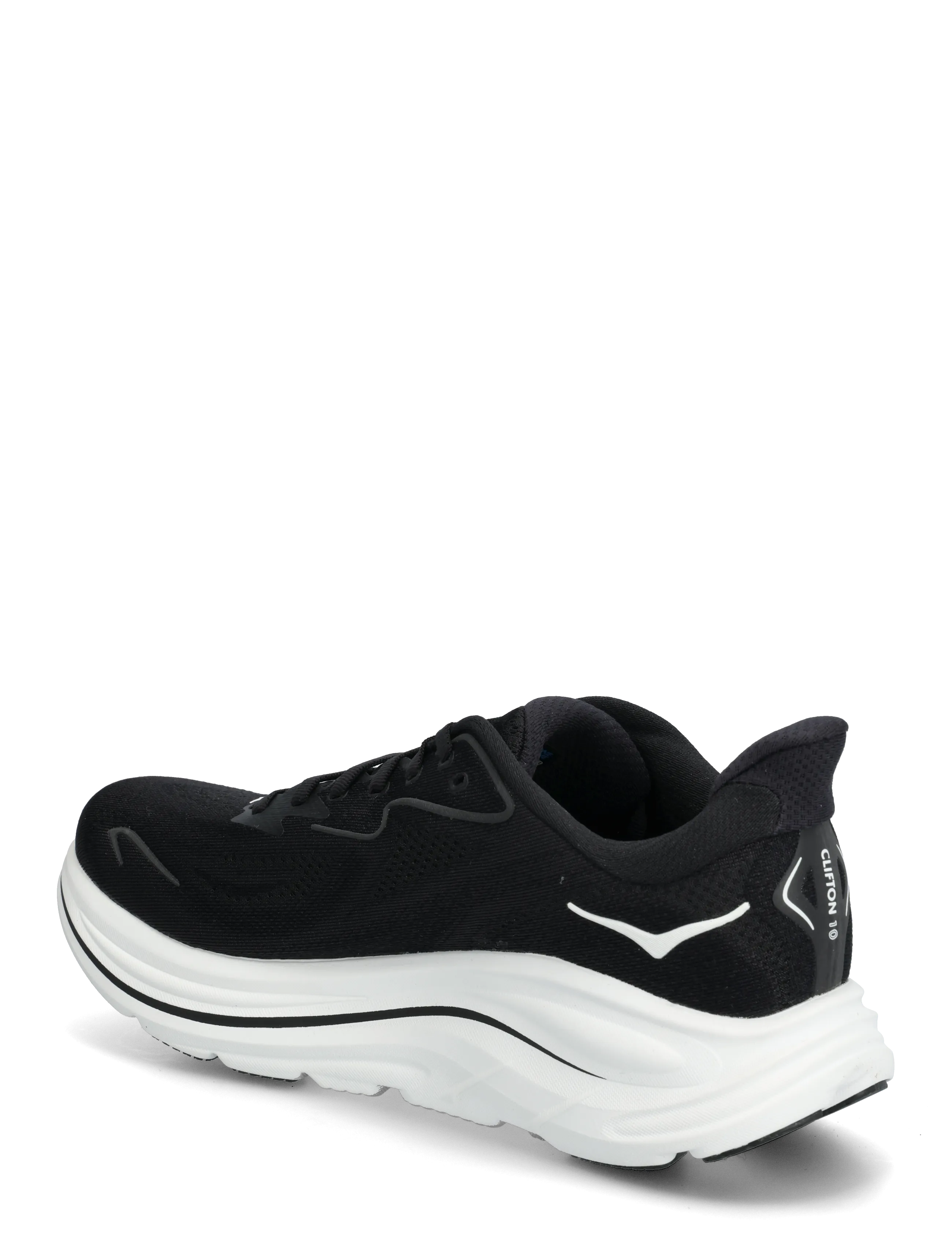HOKA - M CLIFTON 10 WIDE - jooksujalatsid - black / white - 2