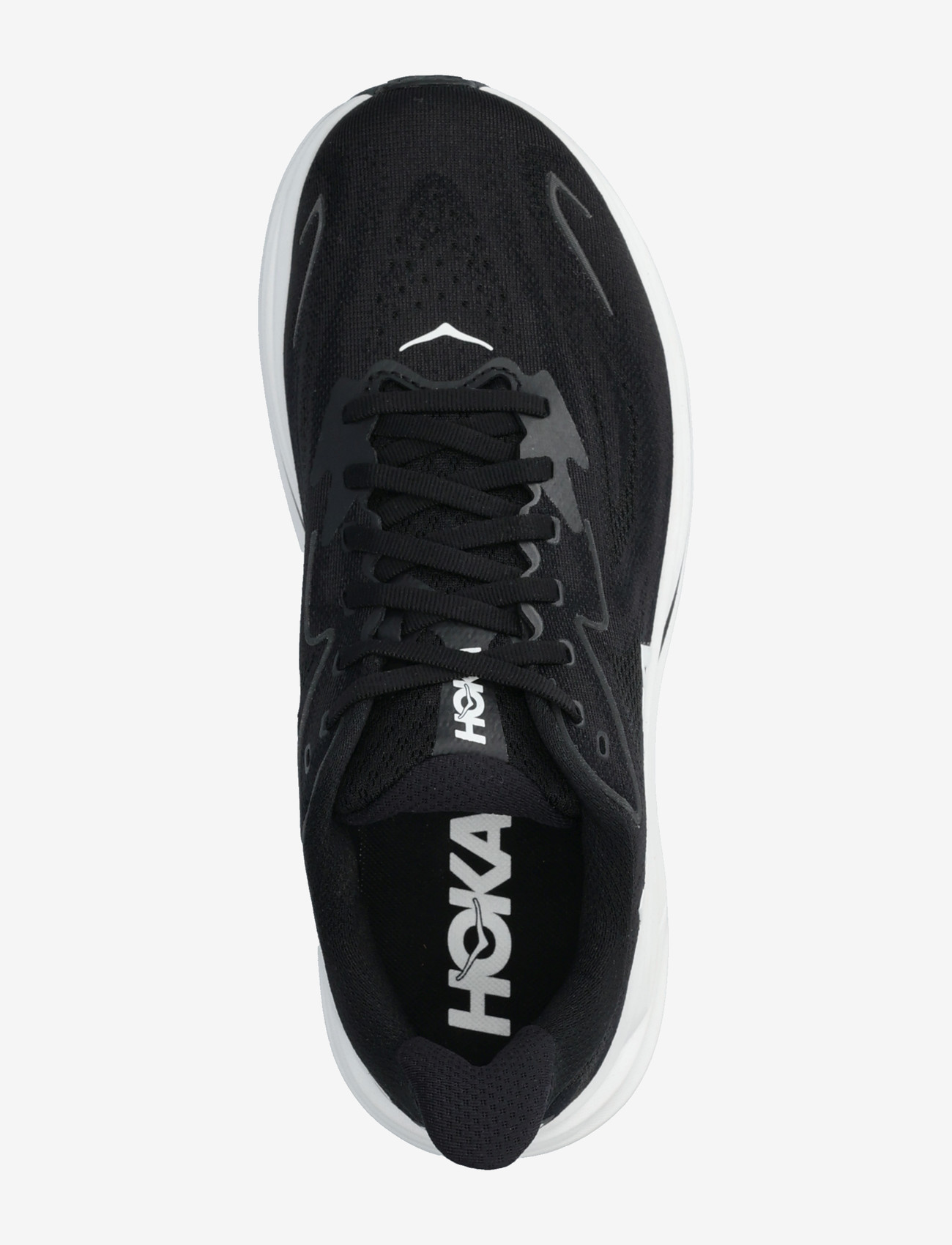 HOKA - M CLIFTON 10 WIDE - jooksujalatsid - black / white - 3
