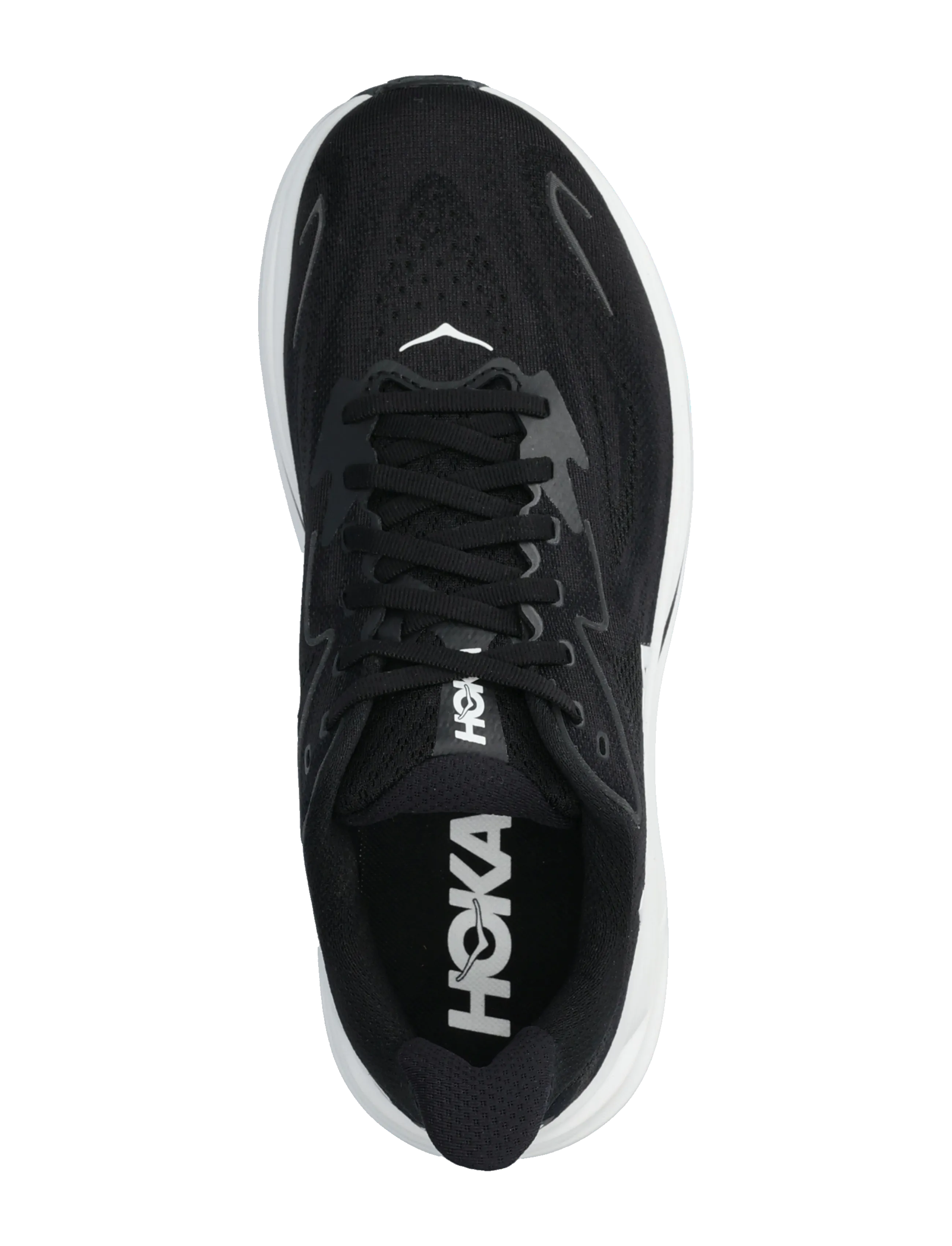 HOKA - M CLIFTON 10 WIDE - jooksujalatsid - black / white - 3