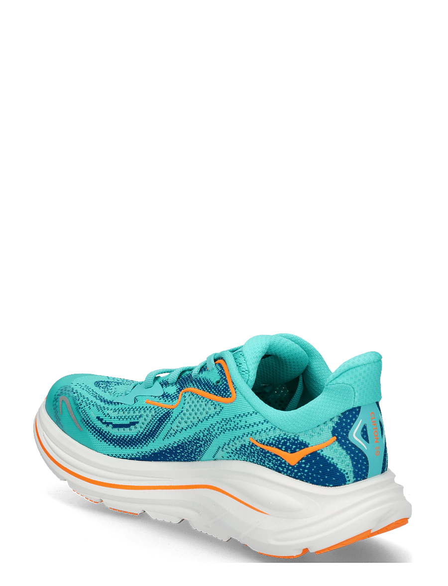 HOKA - Clifton 10 - løbesko - night glow blue / electric aqua - 2