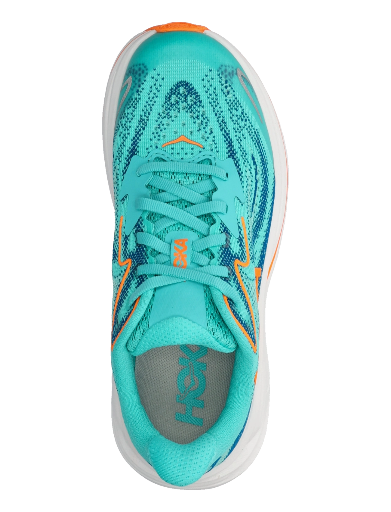 HOKA - Clifton 10 - løbesko - night glow blue / electric aqua - 3