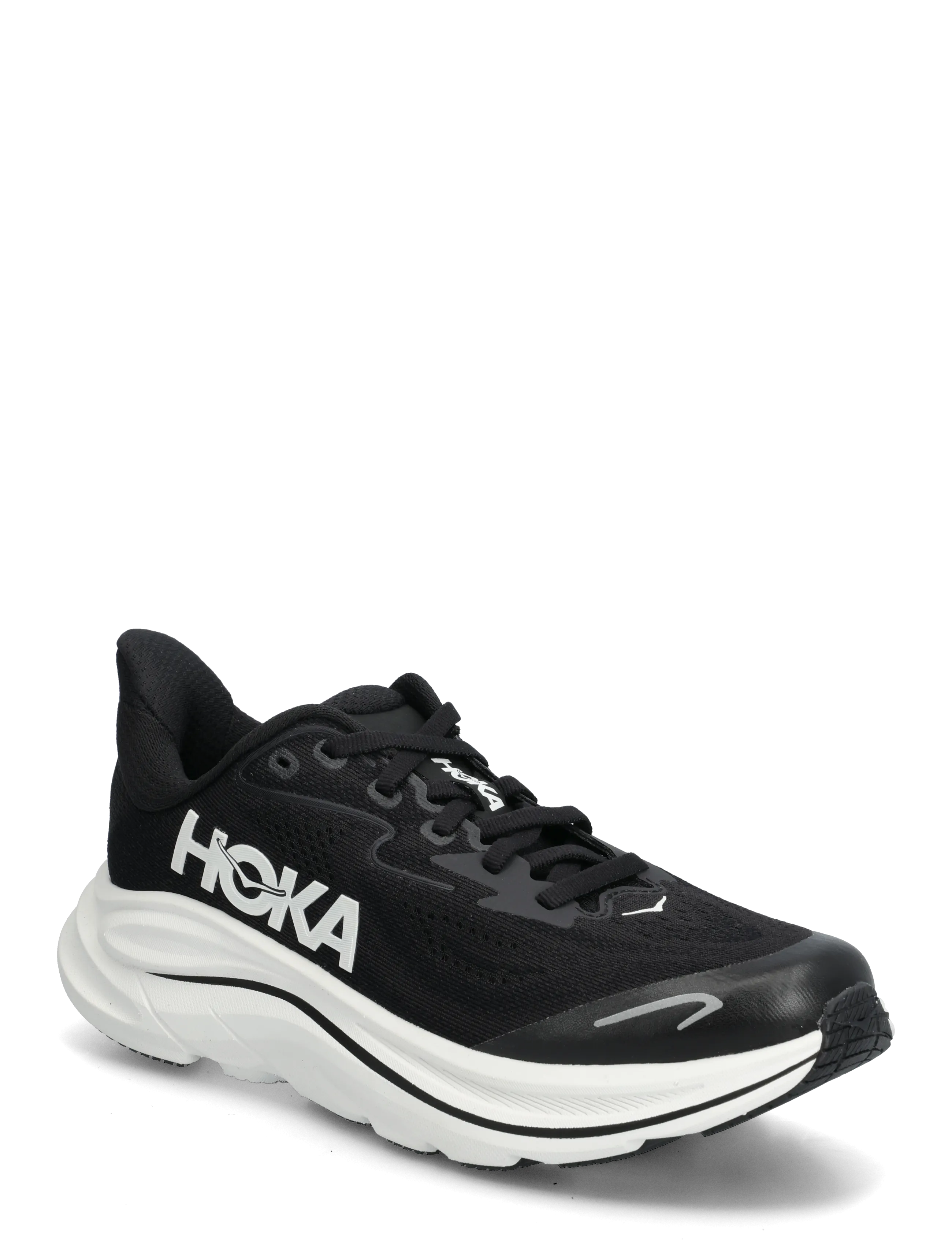 HOKA Y CLIFTON 10 BIG KIDS - Spordijalatsid - BLACK / WHITE / black