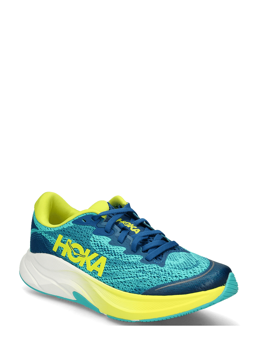 HOKA - Rincon 4 - löparskor - electric aqua / neon hoka citrus - 0