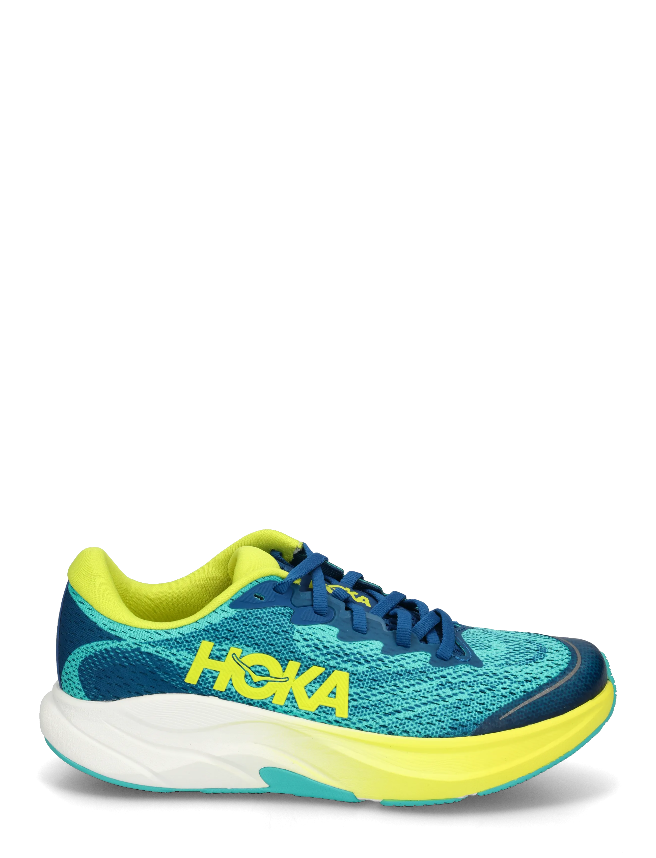 HOKA - Rincon 4 Big Kids - løbesko - electric aqua / neon hoka citrus - 1