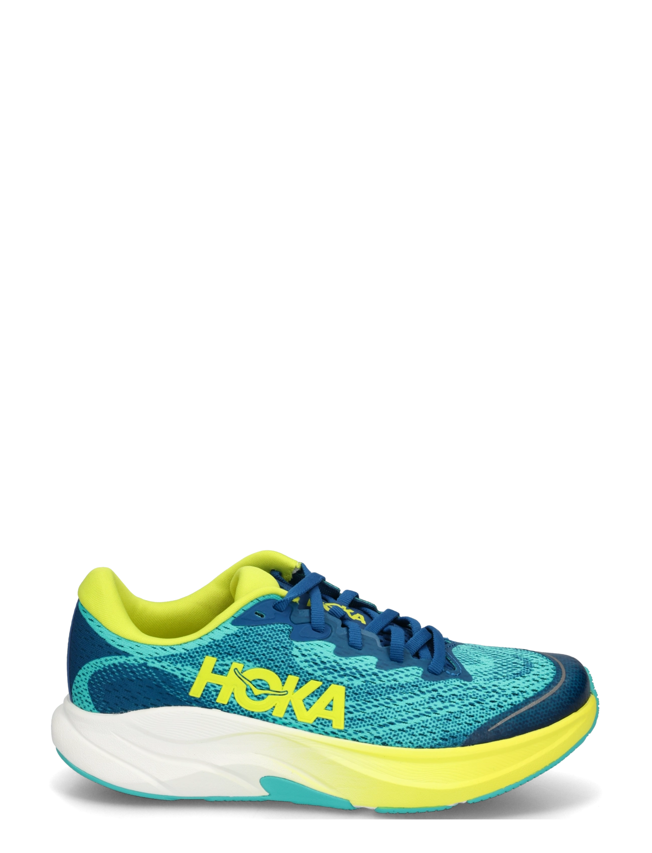HOKA - Rincon 4 Big Kids - laufschuhe - electric aqua / neon hoka citrus - 1