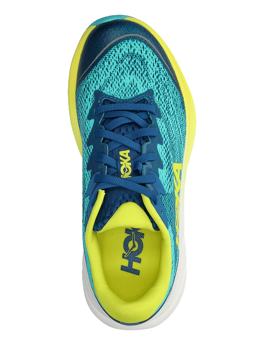 HOKA - Rincon 4 - löparskor - electric aqua / neon hoka citrus - 3