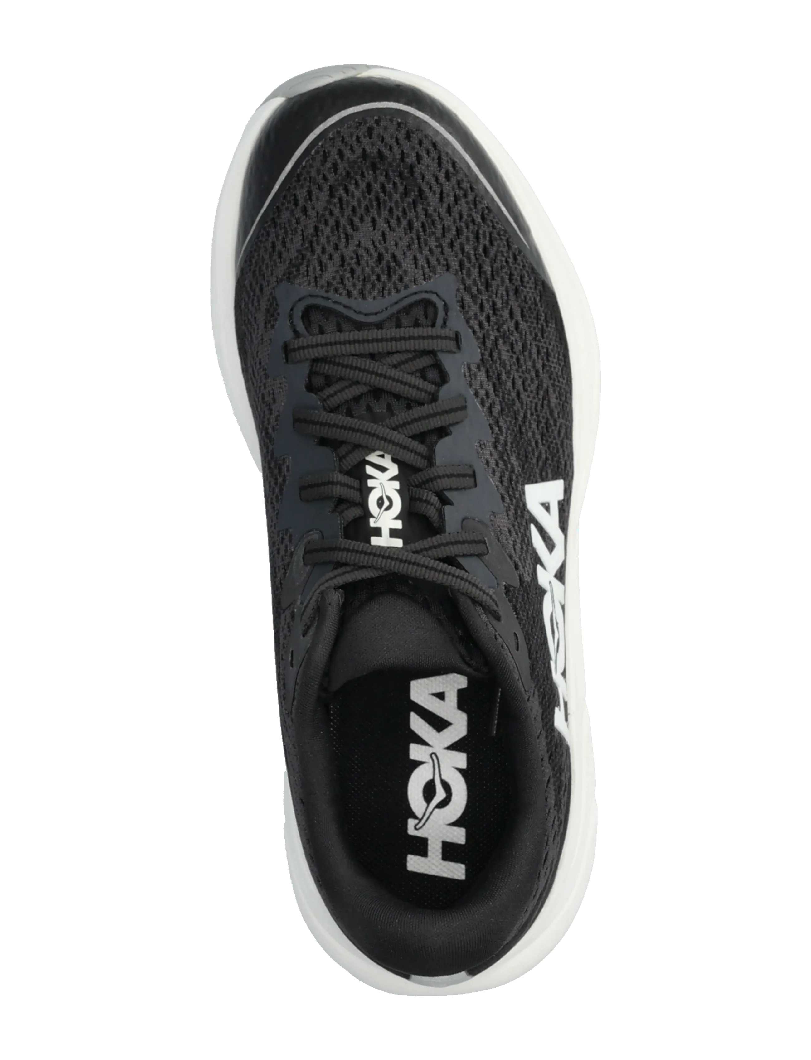 HOKA - Y RINCON 4 BIG KIDS - running shoes - black / white - 3