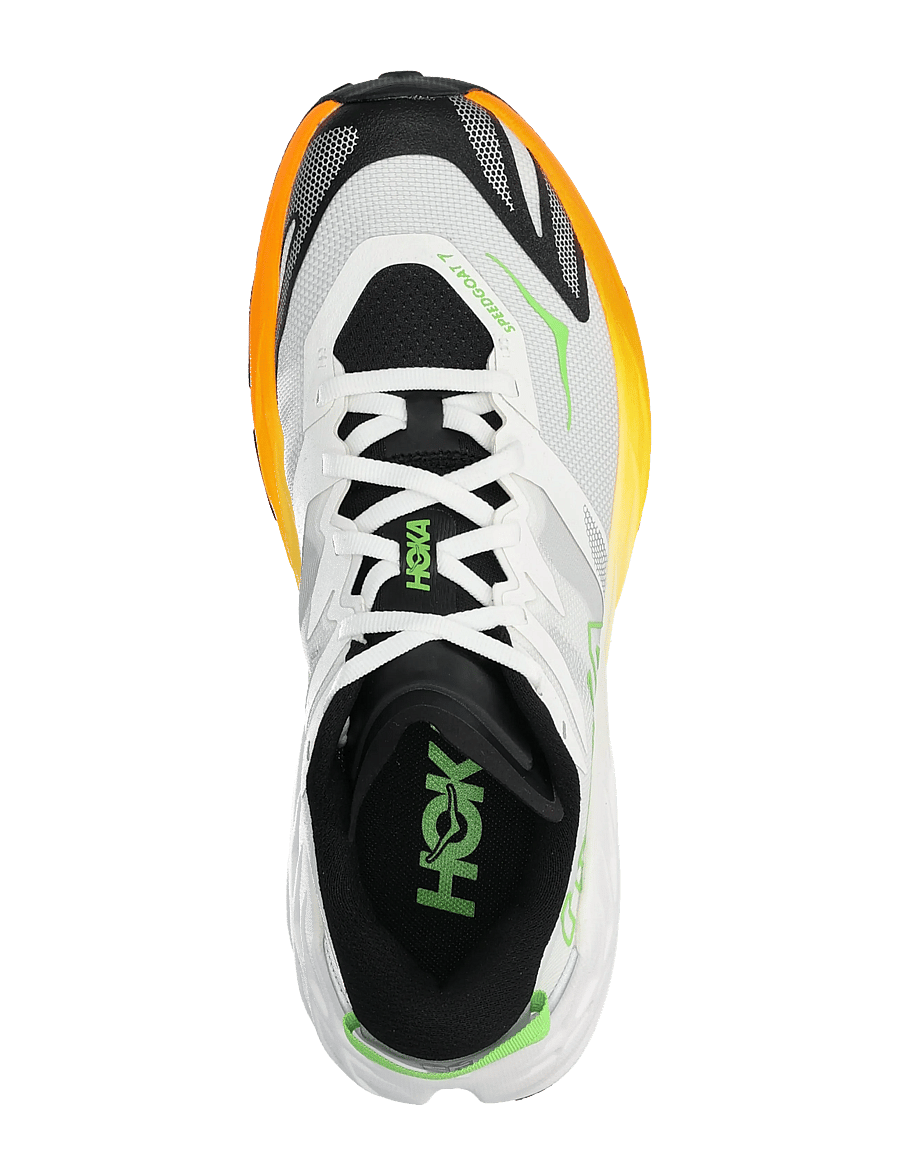 HOKA - Speedgoat 7 - running shoes - frost / neon tangerine - 3