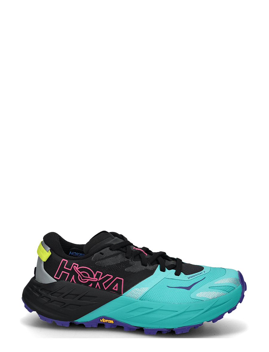 HOKA - Speedgoat 7 - löparskor - black / electric aqua - 1