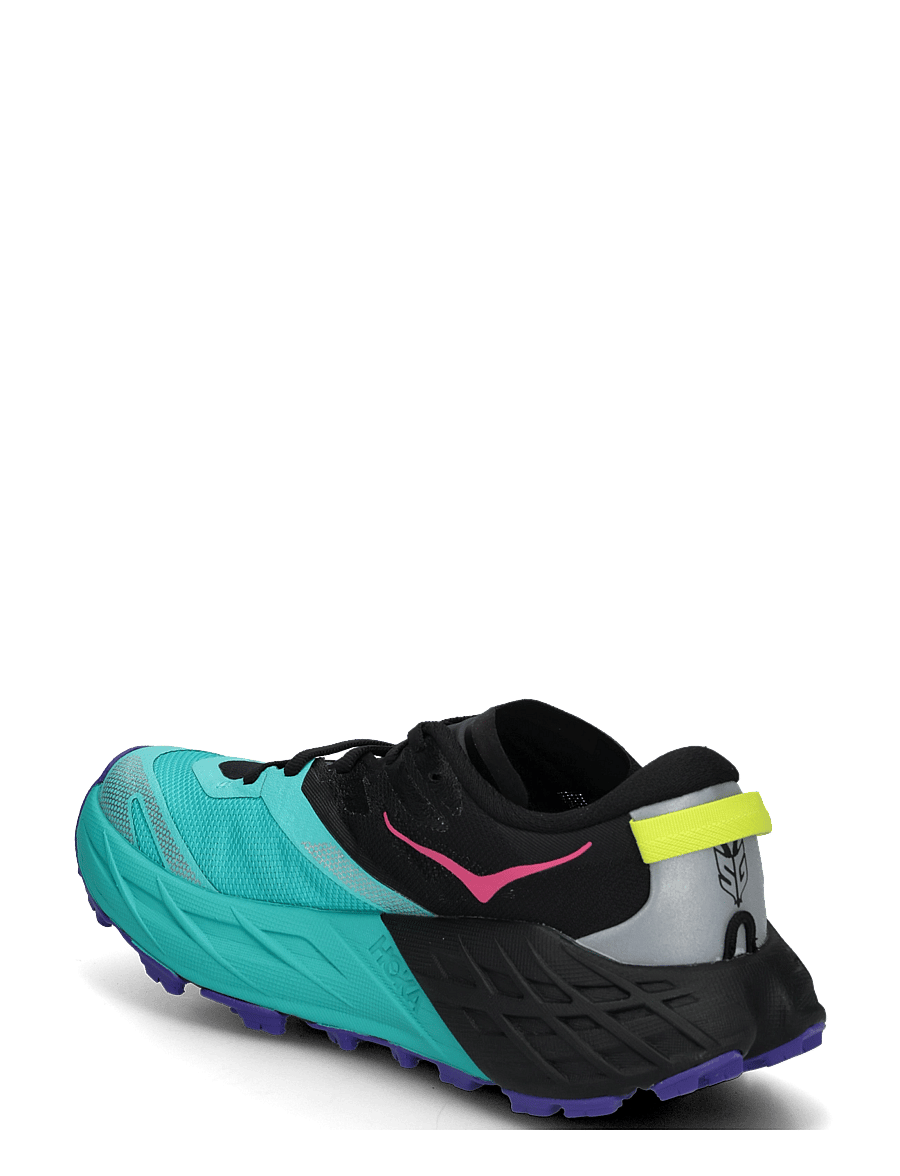 HOKA - Speedgoat 7 - löparskor - black / electric aqua - 2