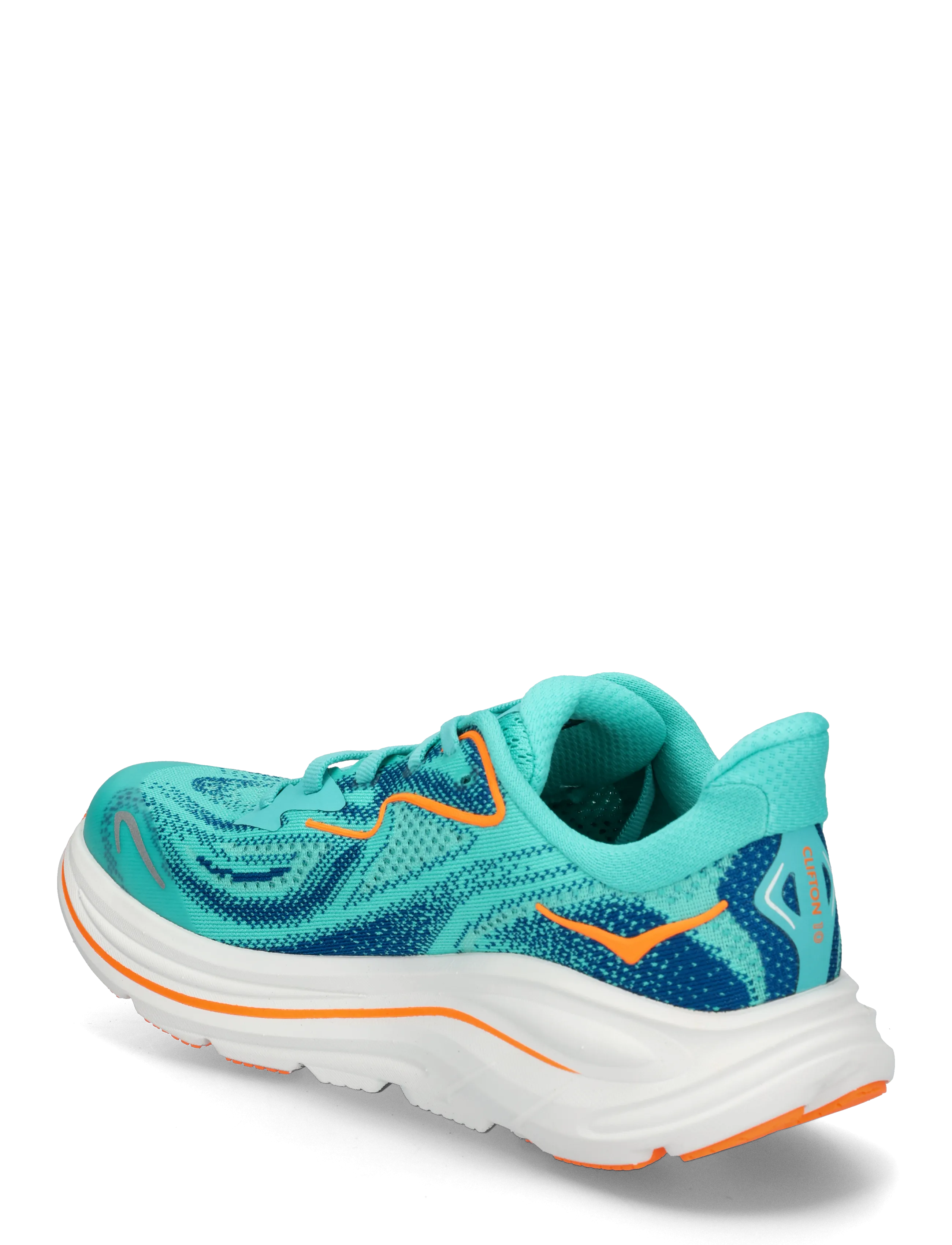 HOKA - Y CLIFTON 10 YOUTH - löparskor - night glow blue / electric aqua - 2