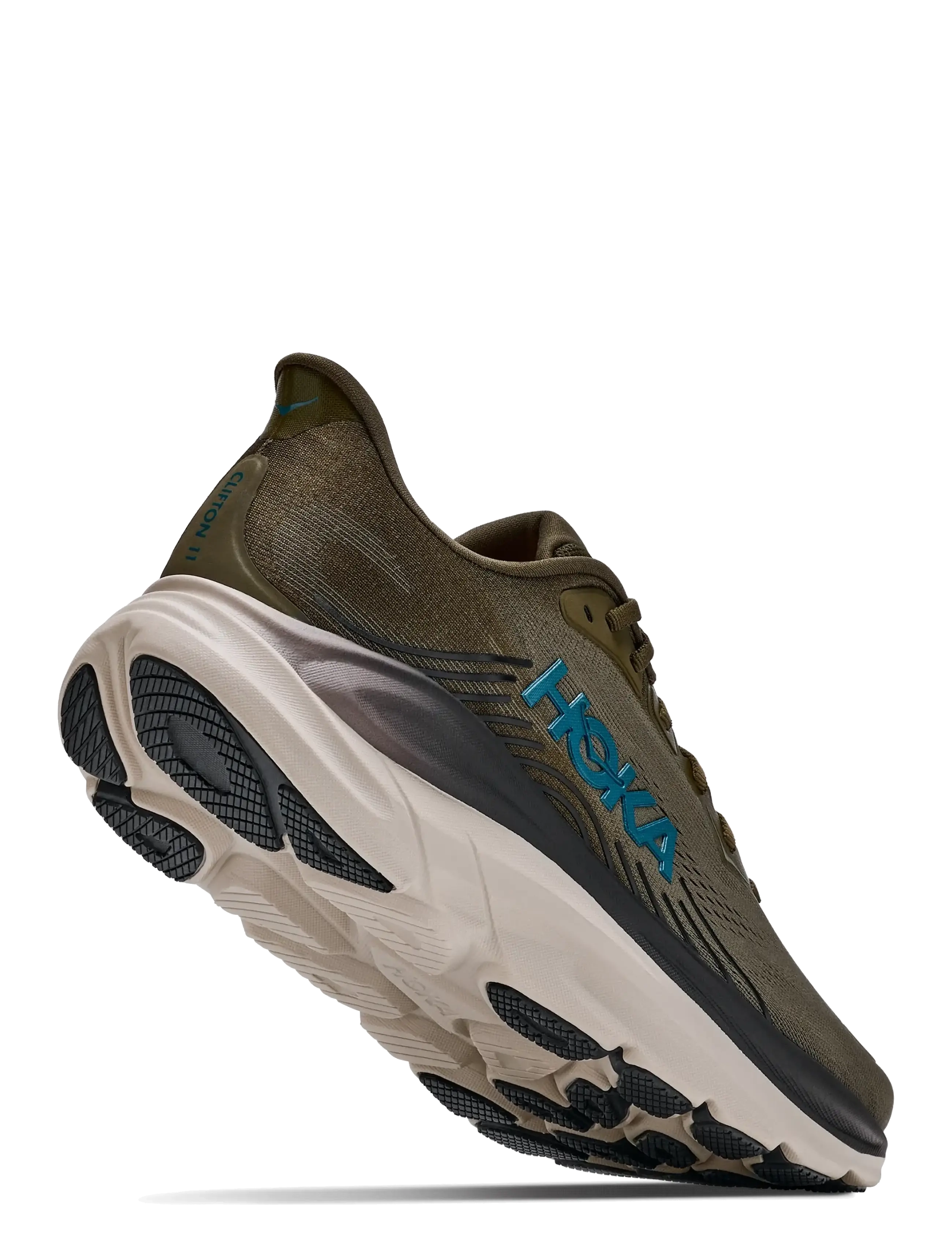 HOKA - M CLIFTON 11 - laufschuhe - antique olive / river rock gre - 4