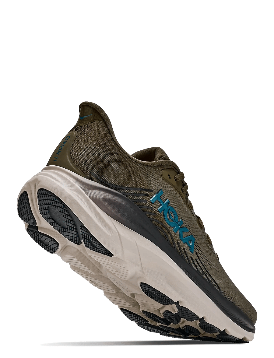 HOKA - M CLIFTON 11 - laufschuhe - antique olive / river rock gre - 4