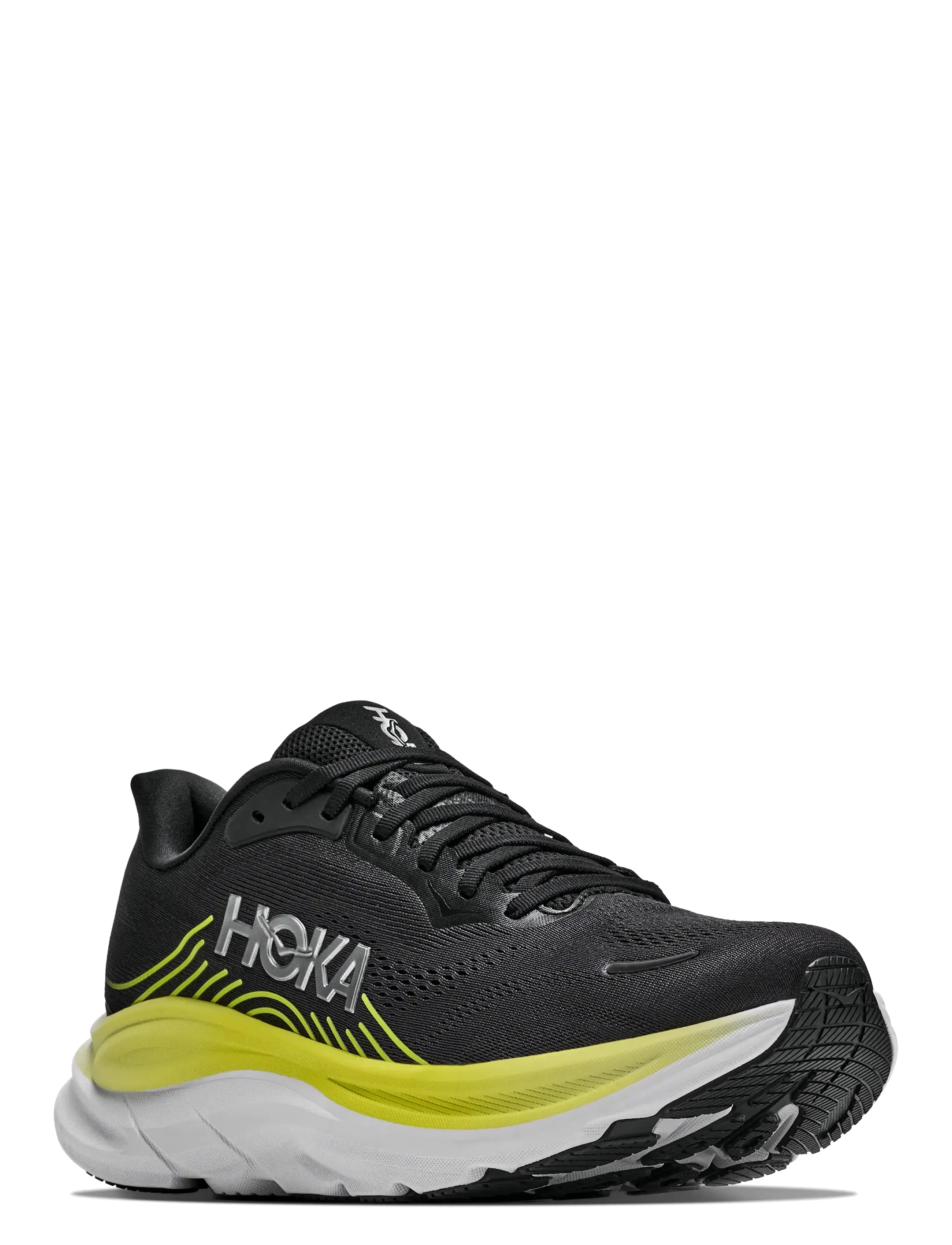 HOKA M CLIFTON 11 - Laufschuhe - BLACK / COSMIC GREY / black