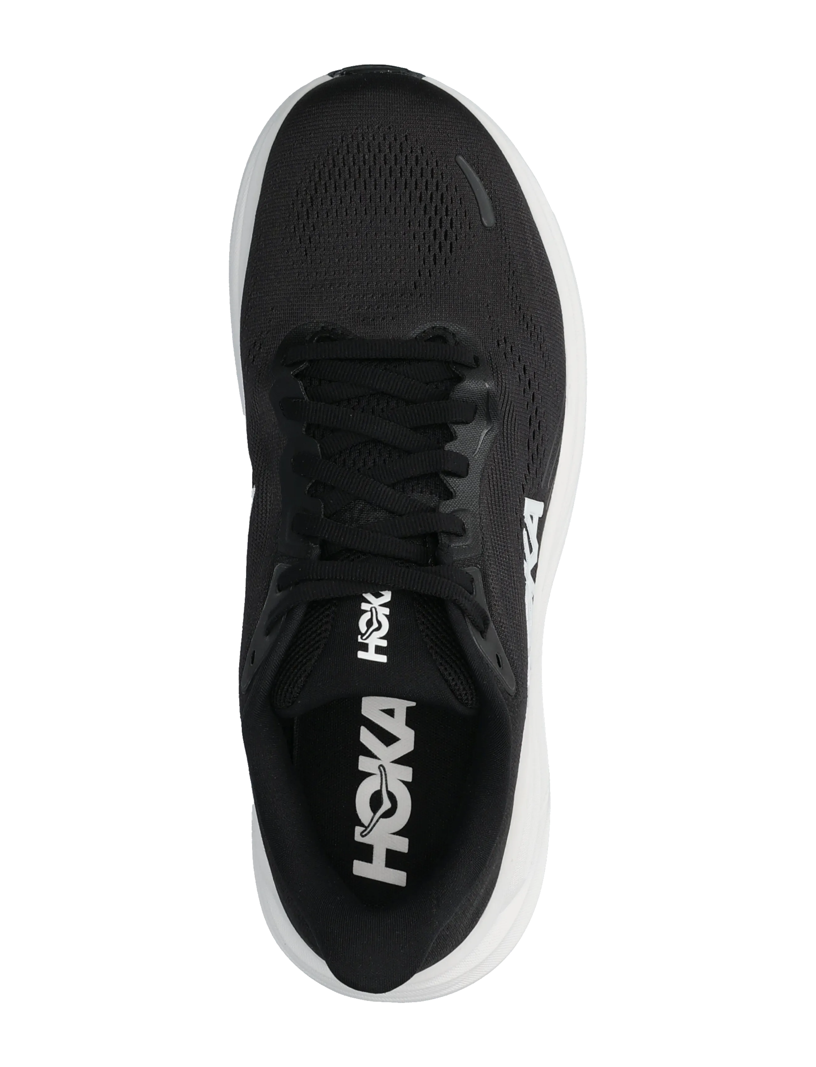 HOKA - M CLIFTON 11 - laufschuhe - black / white - 3