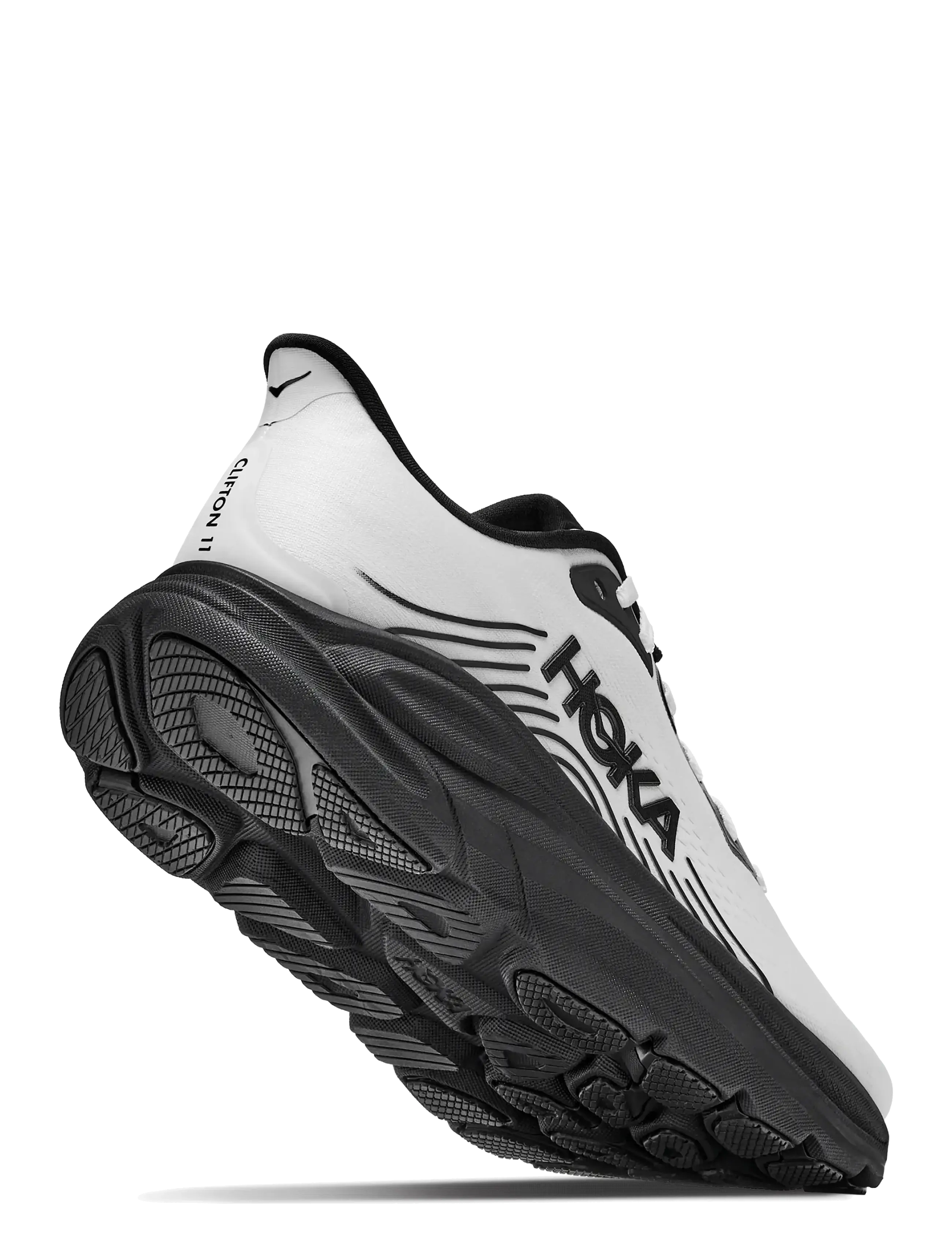 HOKA - M CLIFTON 11 - løbesko - white / black - 4