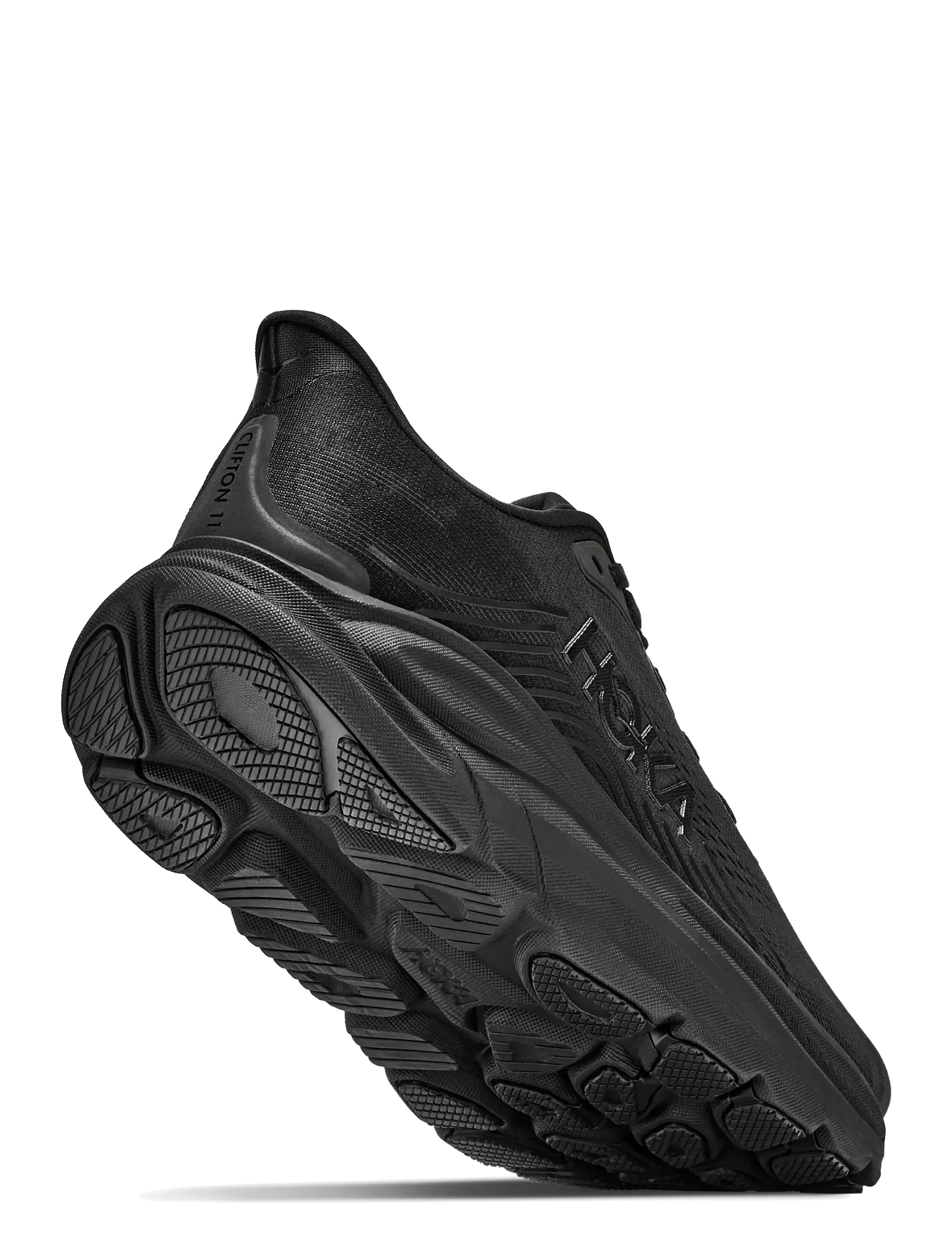 HOKA - W CLIFTON 11 - löparskor - black / black - 4