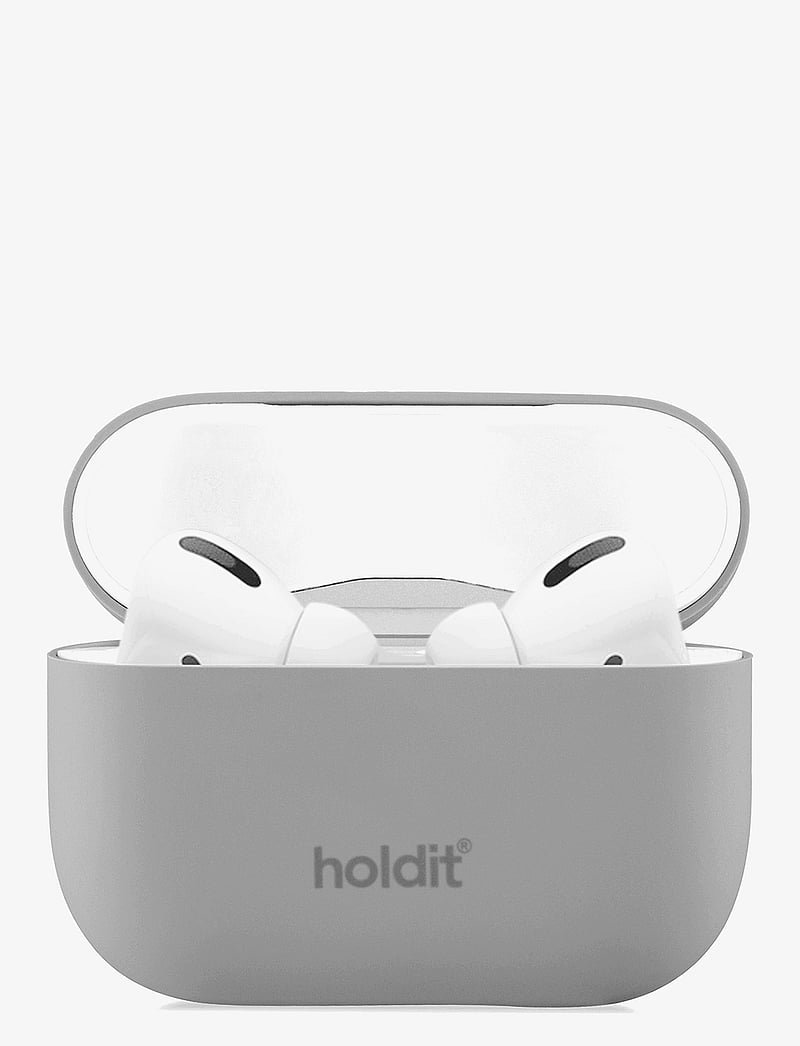 Holdit - Silicone Case AirPods Pro 1&2 - airpods etuier - taupe - 0