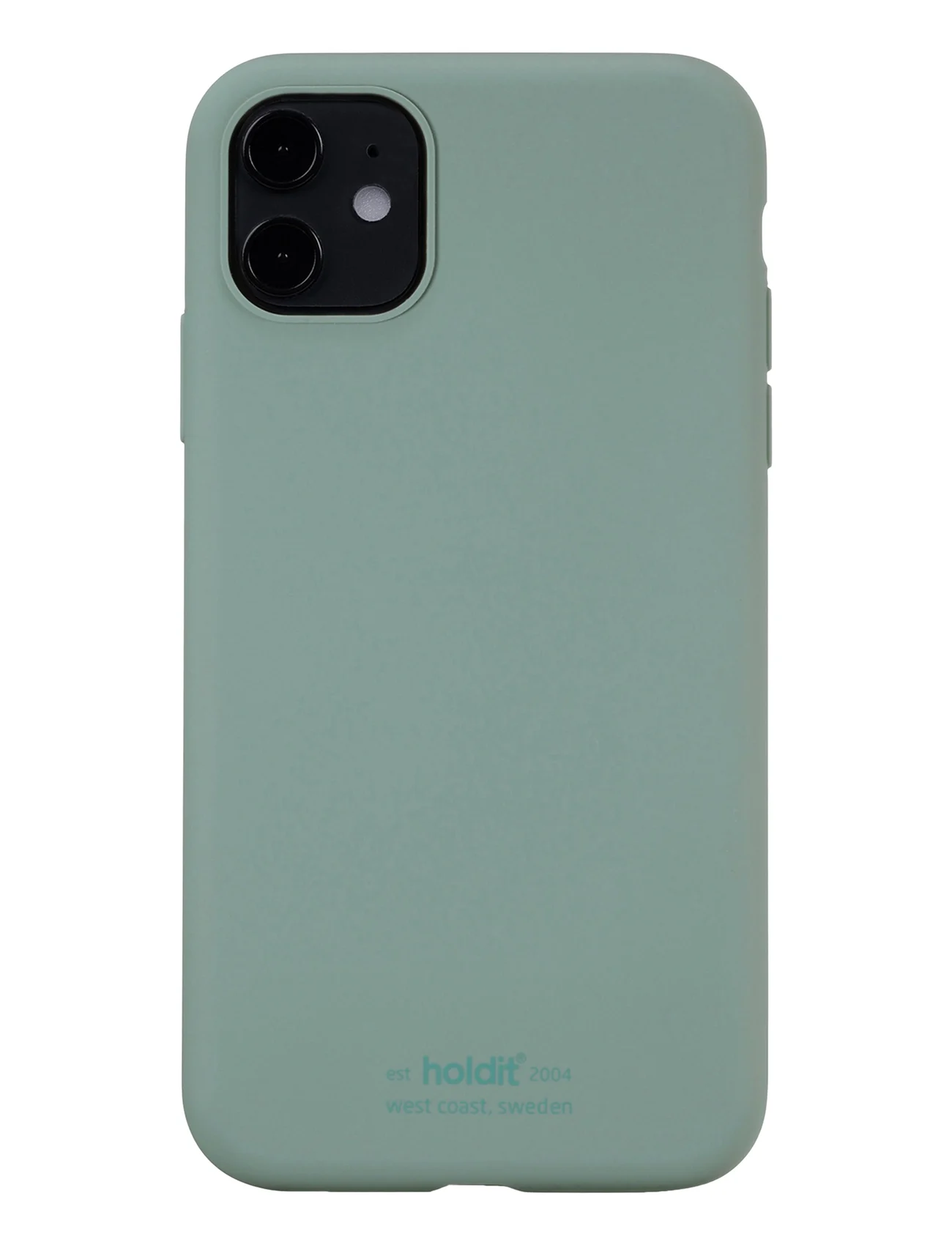 Holdit - Silicone Case iPhone 11 - zemākās cenas - moss green - 0