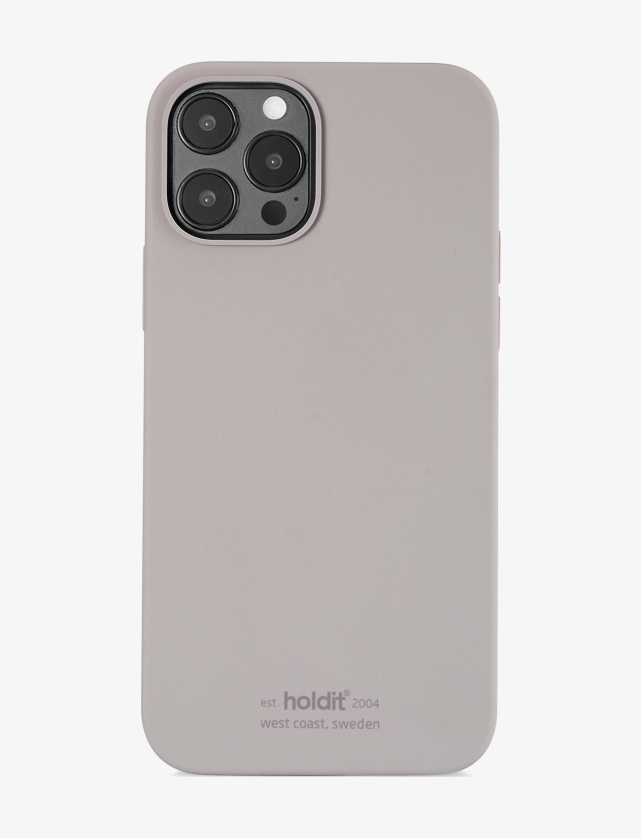 Holdit Silicone Case Taupe, Mænd, Silikone Telefoncover, Grå, Str: IPHONE 12-12PRO