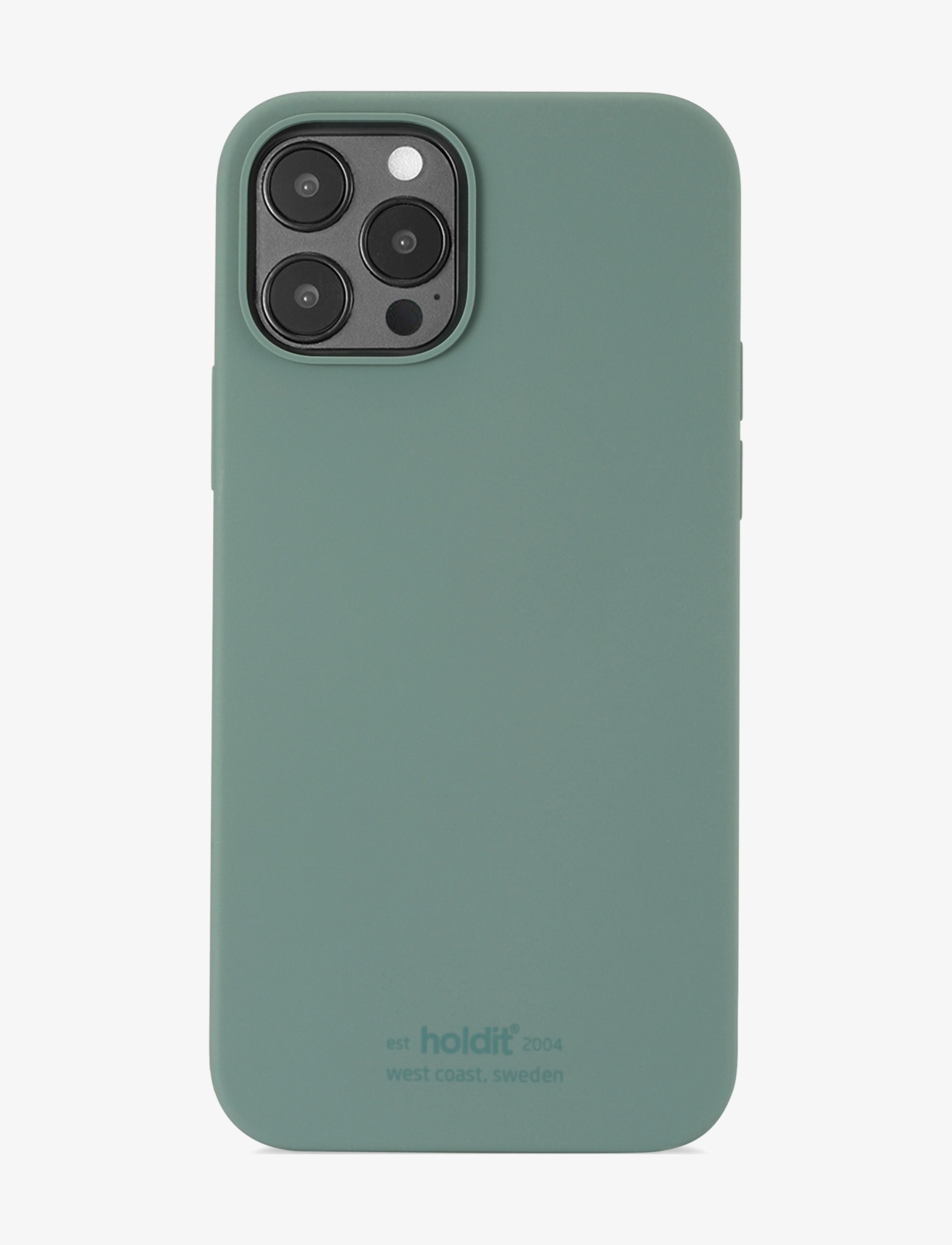 Holdit Silicone Case Moss Green, IPHONE 12-12PRO, Green, Mobiltilbehør-Covers > Telefontasker, Dame