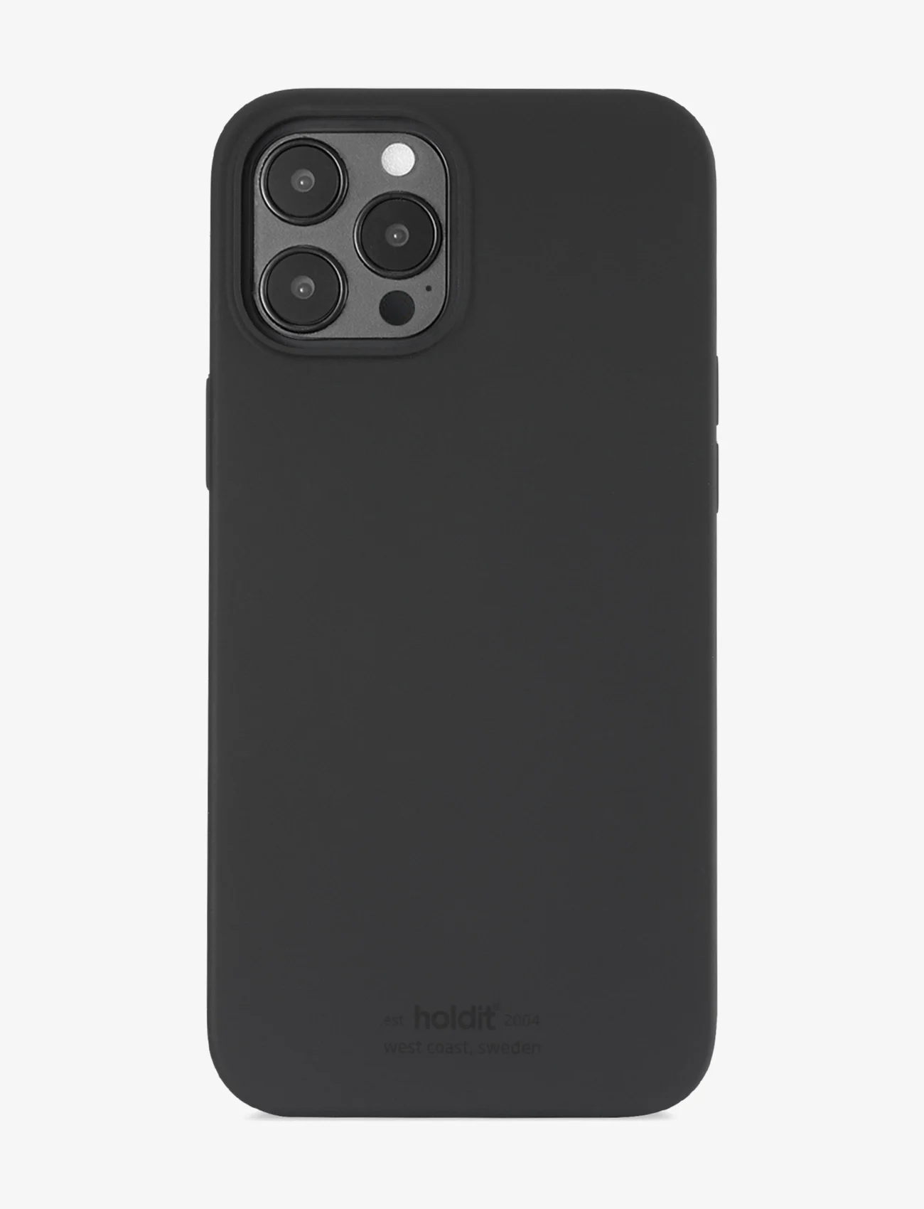 Holdit - Silicone Case iPhone 12Pro Max - najniższe ceny - black - 0