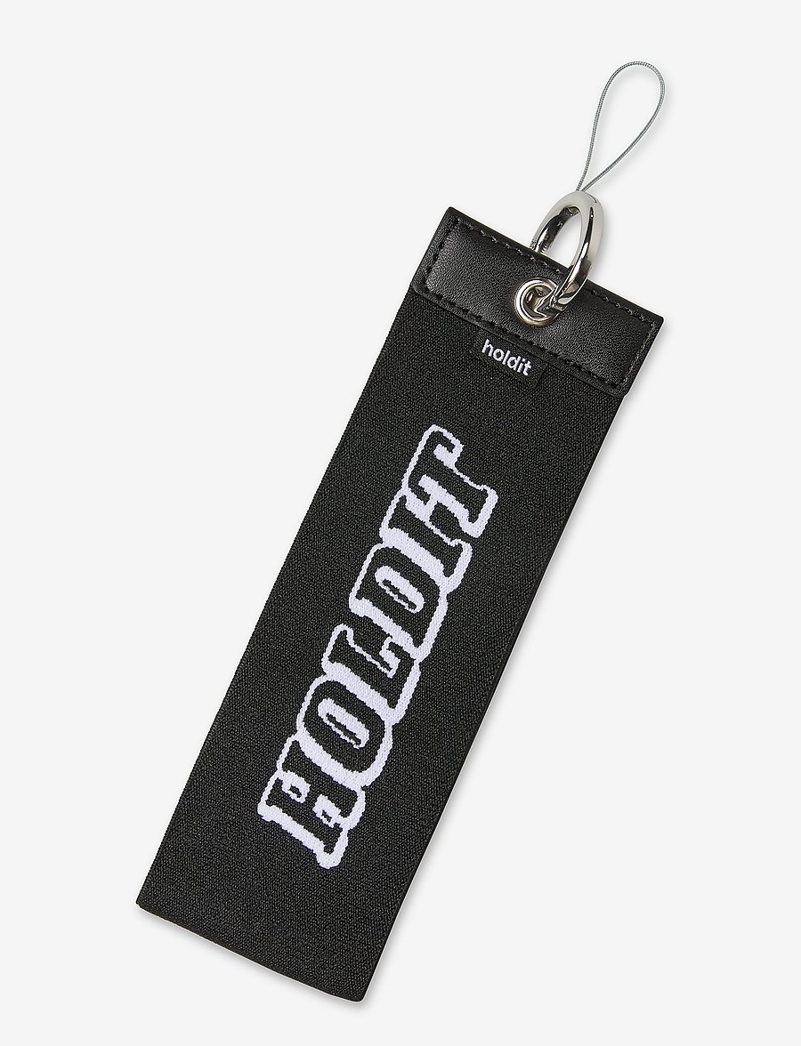 Holdit - Elastic Wrist Strap - mobilhållare & phone charms - black - 0