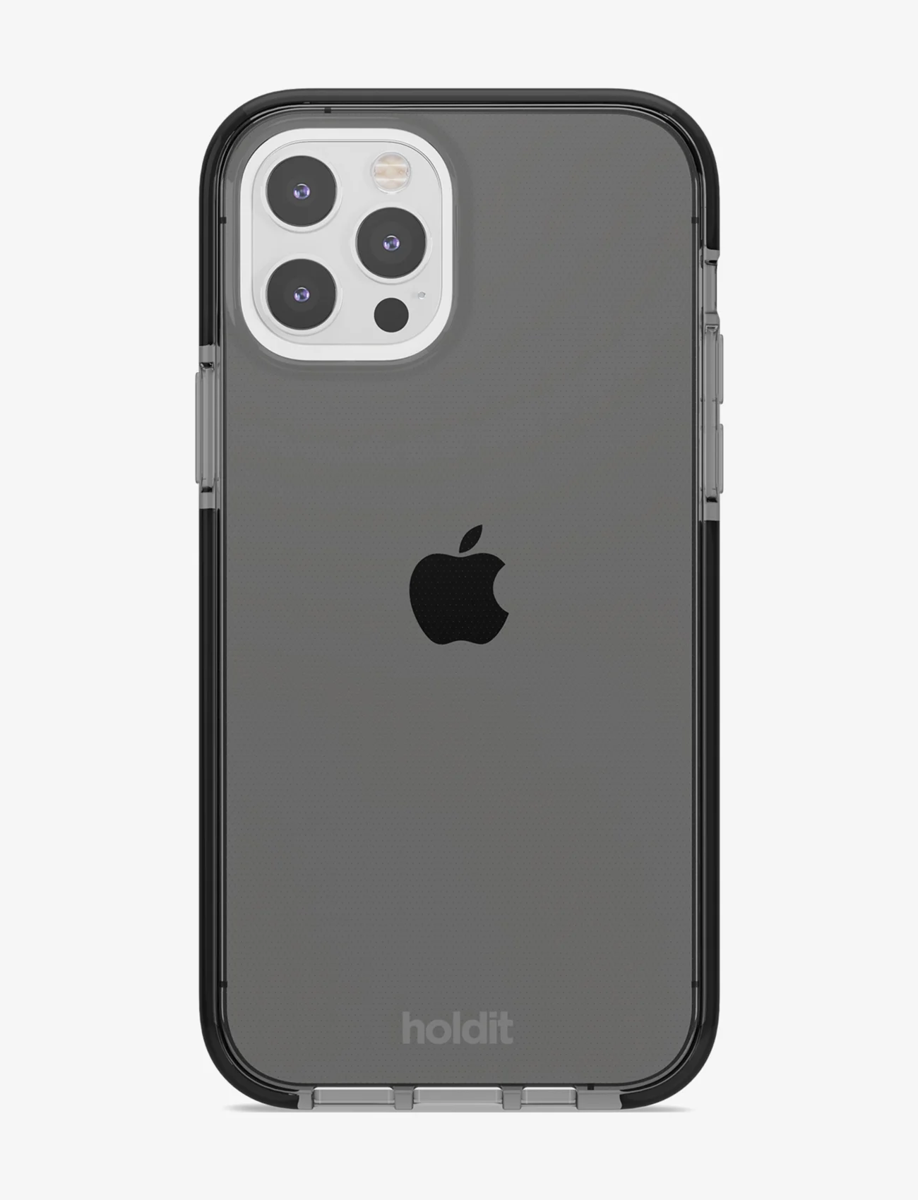 Holdit - Seethru Case iPhone 12/12Pro - laagste prijzen - black - 0