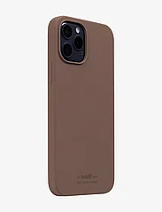 Holdit - Silicone Case iPhone 12/12Pro - lowest prices - dark brown - 1