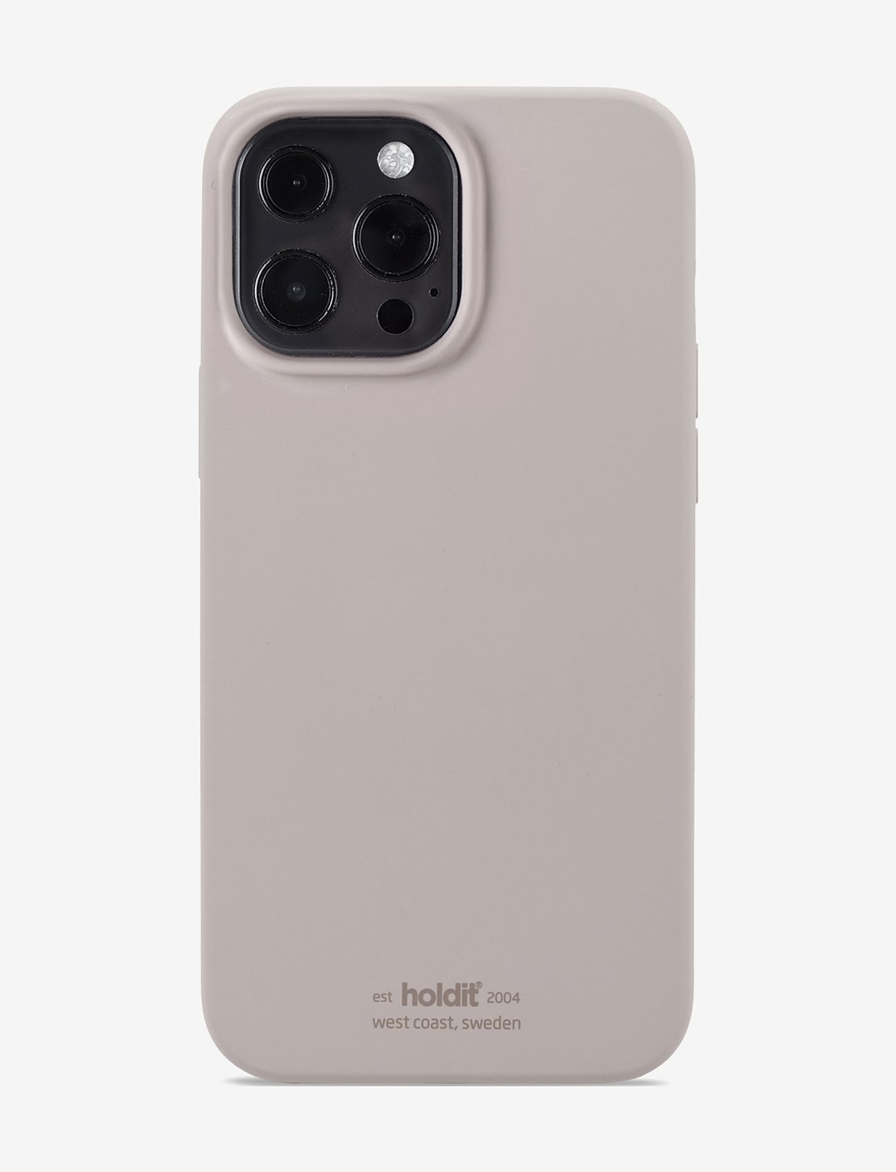 Holdit - Silicone Case iPhone13 Pro Max - najniższe ceny - taupe - 0