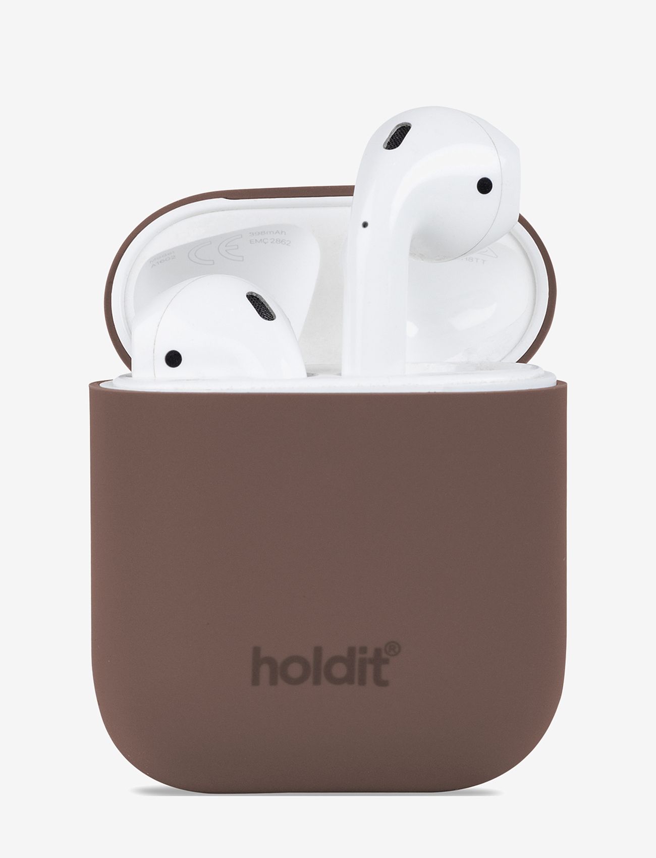 Holdit - Silicone Case Airpods 1&2 - airpods-skal - nygÅrd dark brown - 0